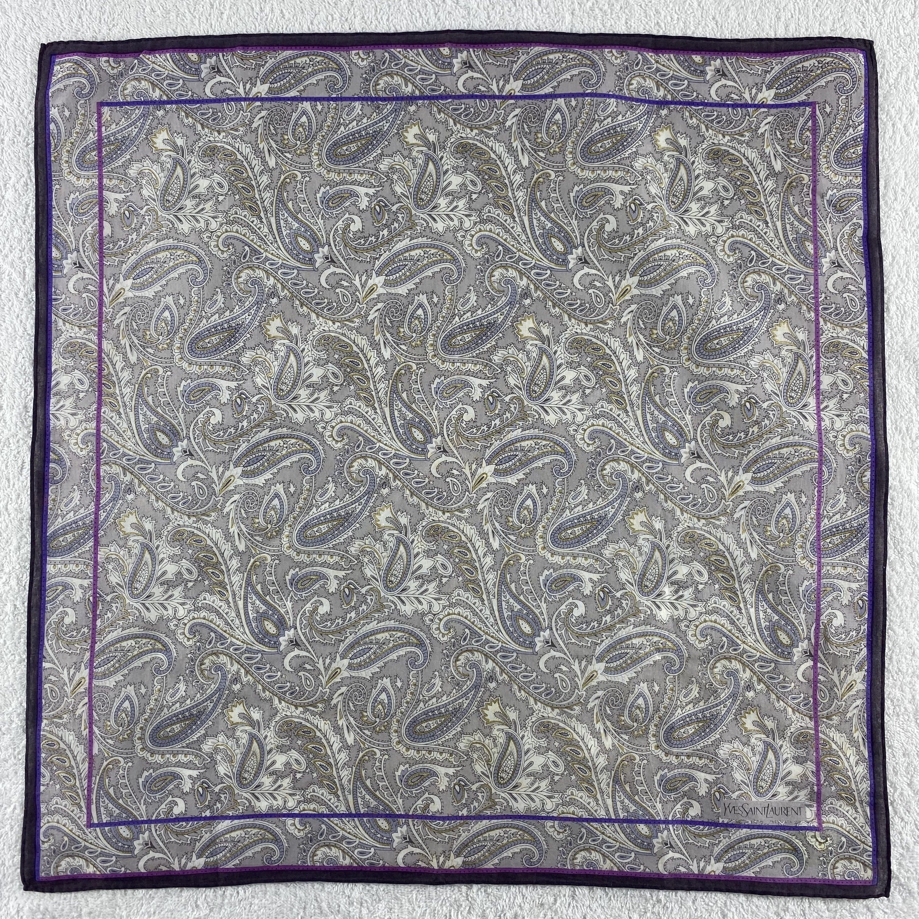 Vintage × Yves Saint Laurent Yves Saint Laurent Bandana/ Handkerchief / Neckerchief Size ONE SIZE - 3 Thumbnail