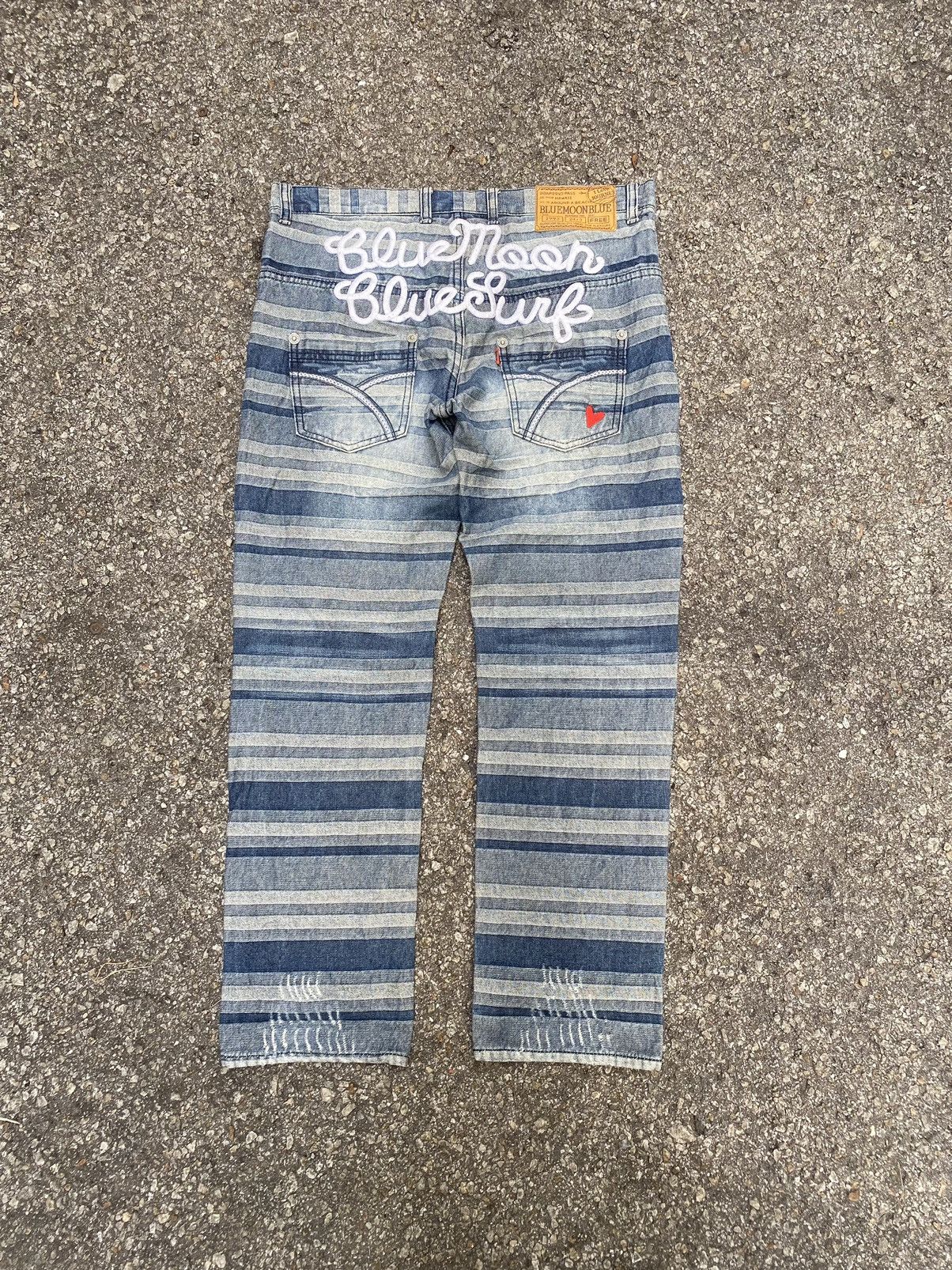 Hysteric Glamour Blue Moon Blue Jeans Embroidered Hagi Denim Hysteric Styled Size 28" / US 6 / IT 42 - 1 Thumbnail