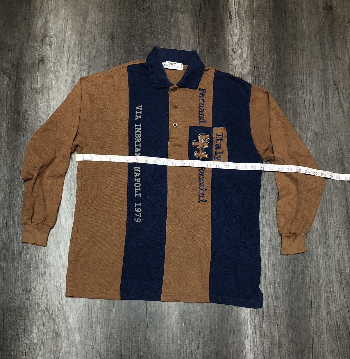 Designer × Vintage VINTAGE DESIGNER FERNAND RAZZINI POLO SHIRT LONG SLEEVE Size US L / EU 52-54 / 3 - 12 Thumbnail