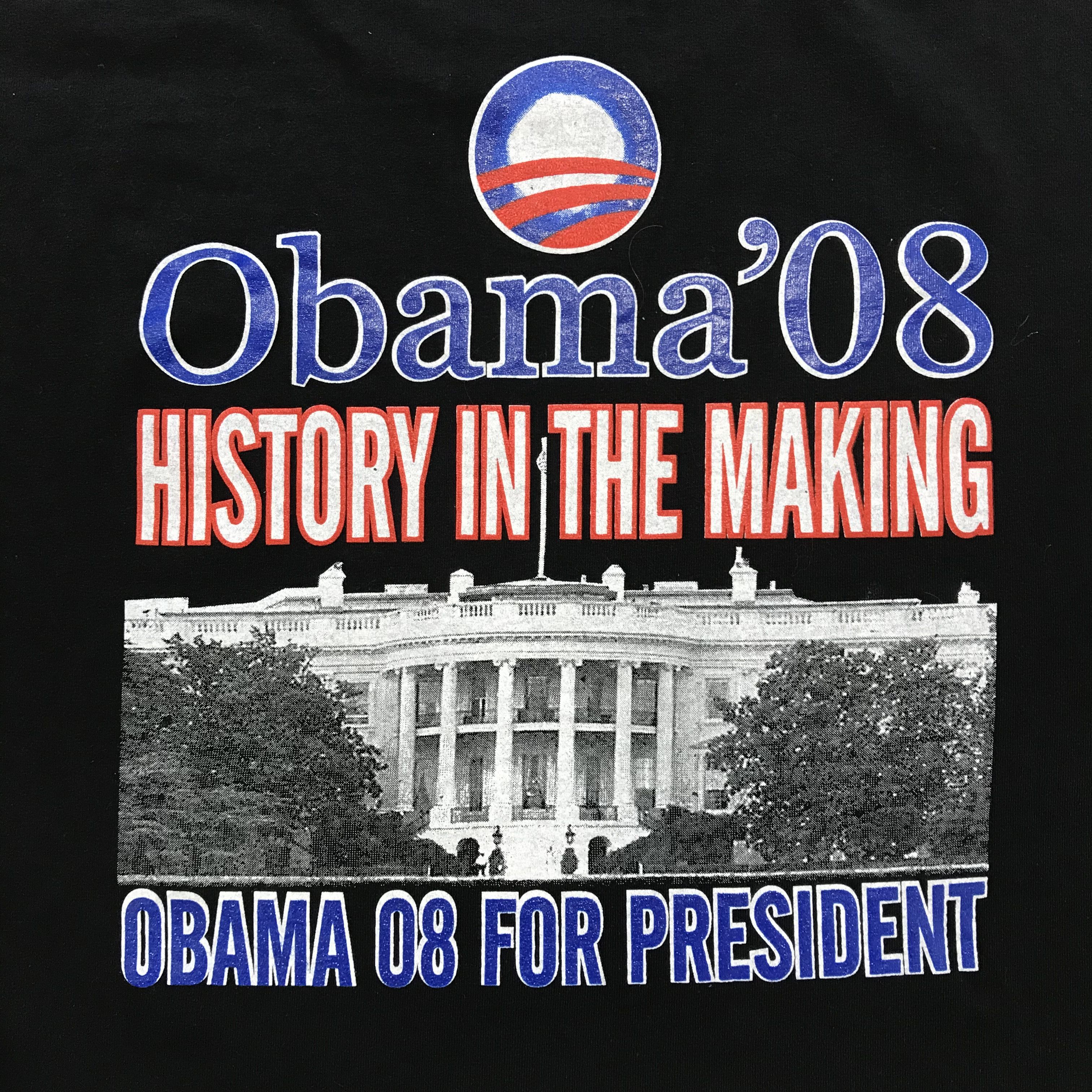 Band Tees BARACK OBAMA 2008 Vintage T-Shirt Tee TIME President uSA Size US L / EU 52-54 / 3 - 7 Thumbnail