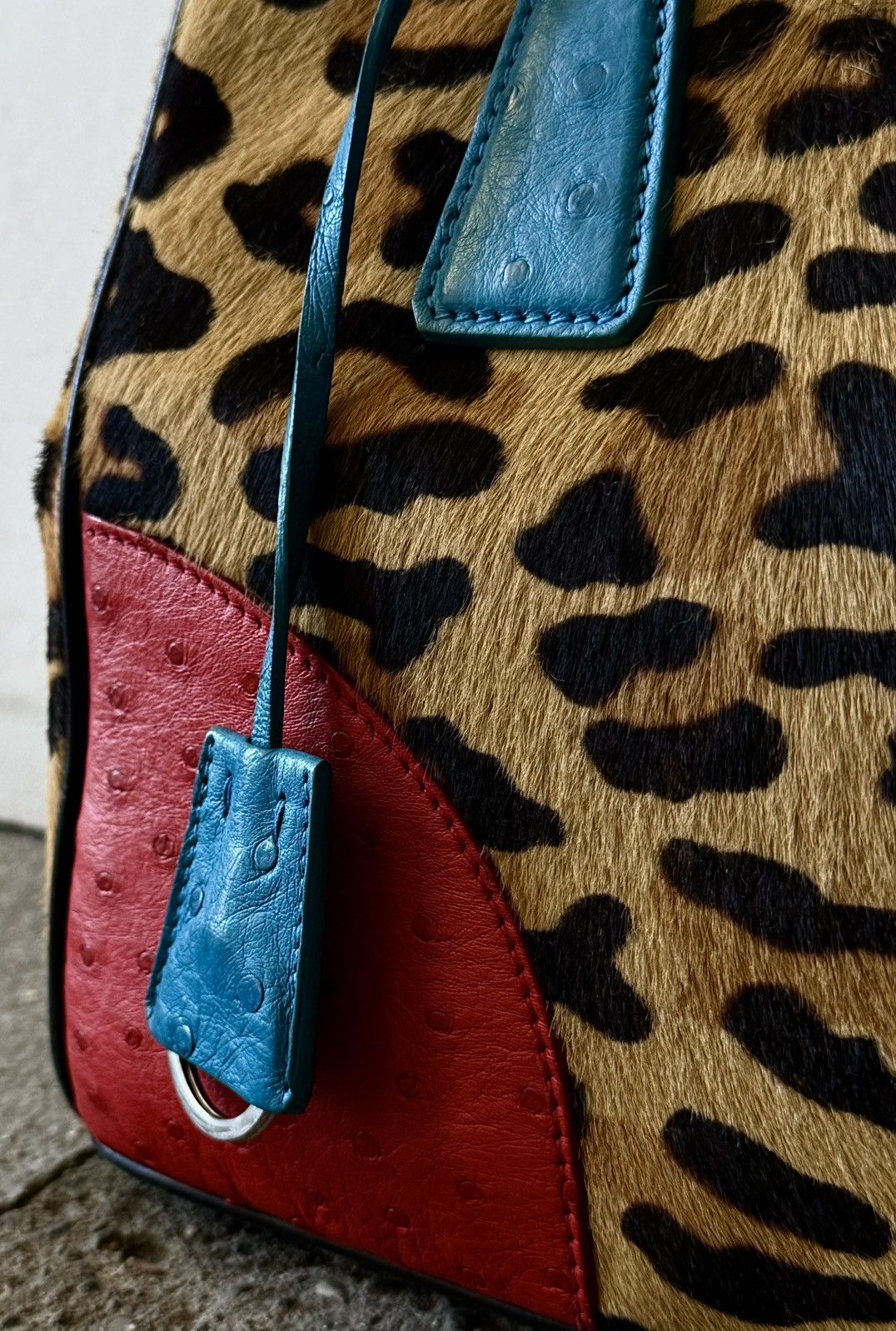 Prada Rare Prada - Galleria - Ostrich Cavallino - Hand bag Size ONE SIZE - 15 Thumbnail