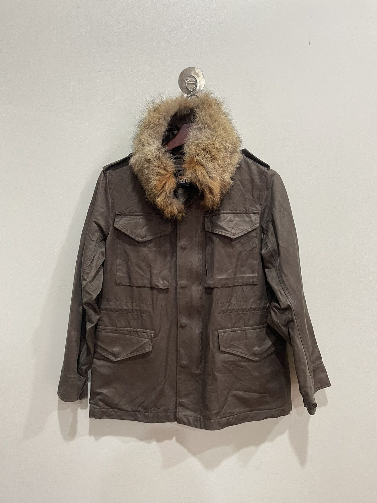 Zucca Zucca A/W 2008 Fur Neck Jacket Size S / US 4 / IT 40 - 1 Thumbnail