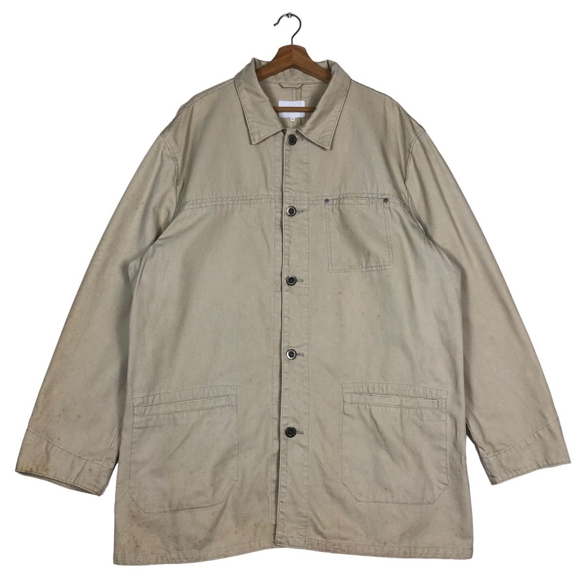 🔥90’s Hikory Chore Jacket Converse Multi Pocket Japan Made