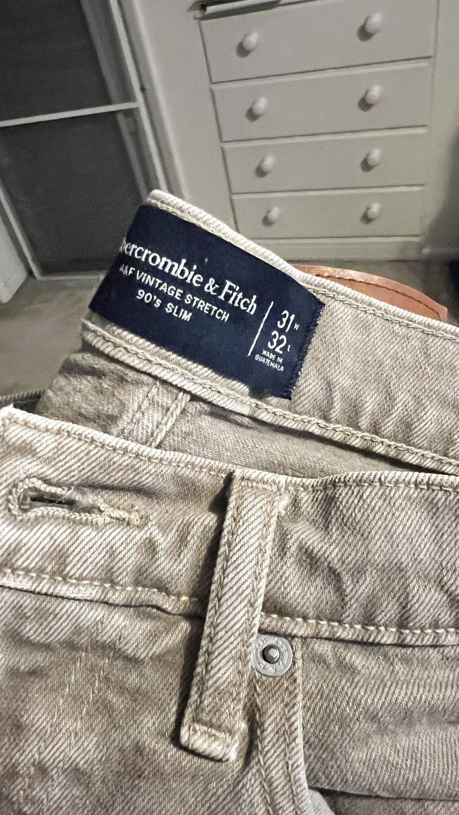 Abercrombie & Fitch Abercrombie Slim Jeans 31x32 Size US 31 - 3 Thumbnail