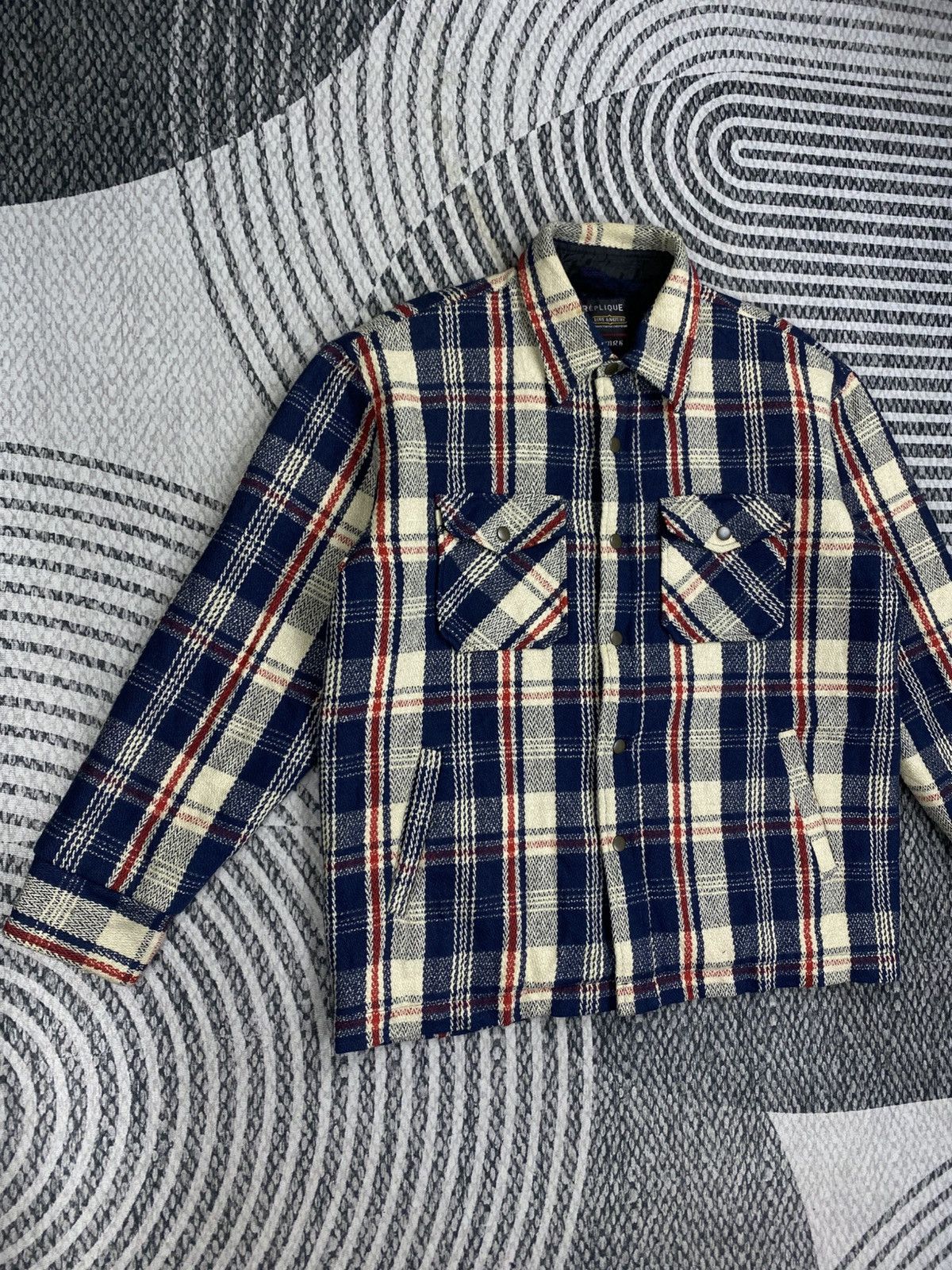 Vintage Vintage REPLIQUE Checked Western Jacket Size US L / EU 52-54 / 3 - 3 Thumbnail