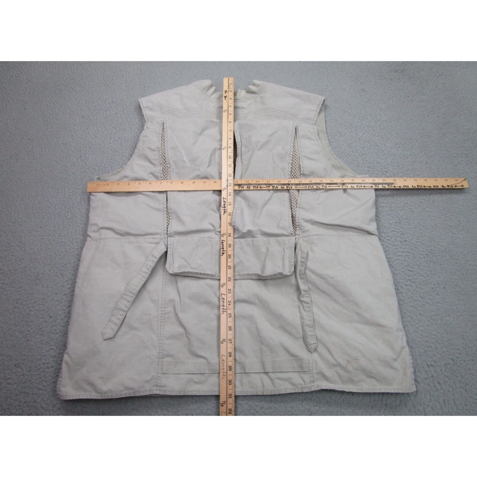 Eddie Bauer VINTAGE Eddie Bauer Vest Mens XL Cargo Outdoor Hike Hunt Camp Beige 90s Mens Size US XL / EU 56 / 4 - 7 Thumbnail