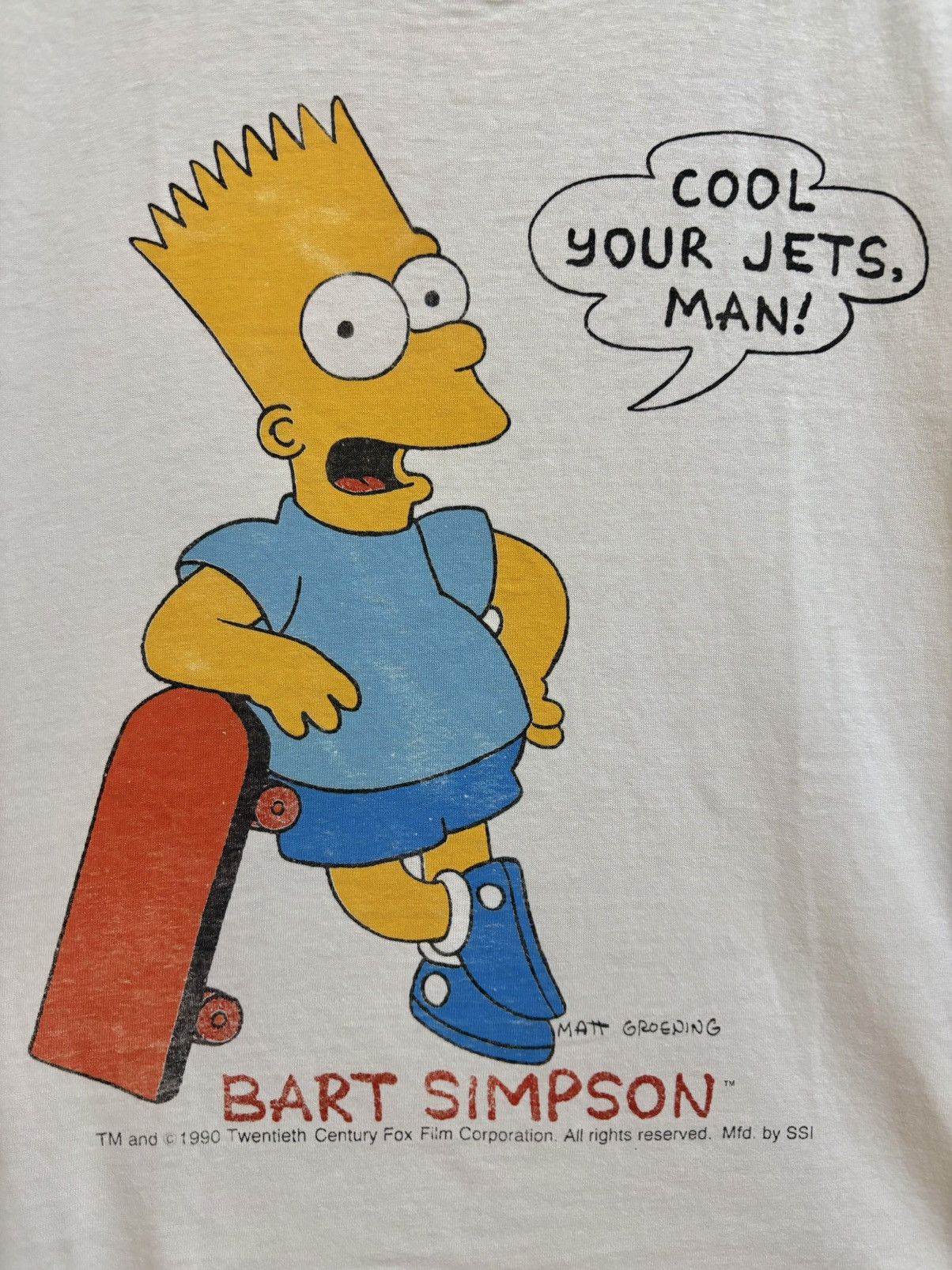 Vintage Vintage 1990 The Simpsons Bart Skateboard Cartoon Size US M / EU 48-50 / 2 - 3 Thumbnail