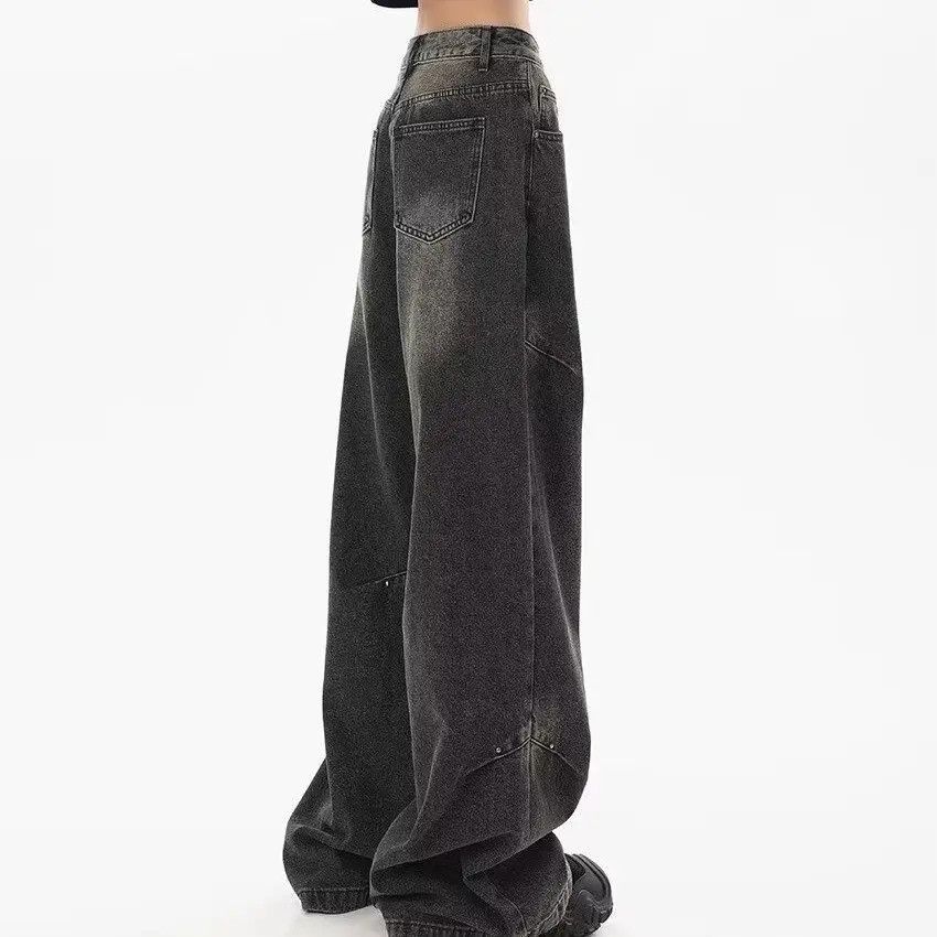 Japanese Brand Retro loose wide leg casual straight leg jeans Size US 30 / EU 46 - 3 Thumbnail