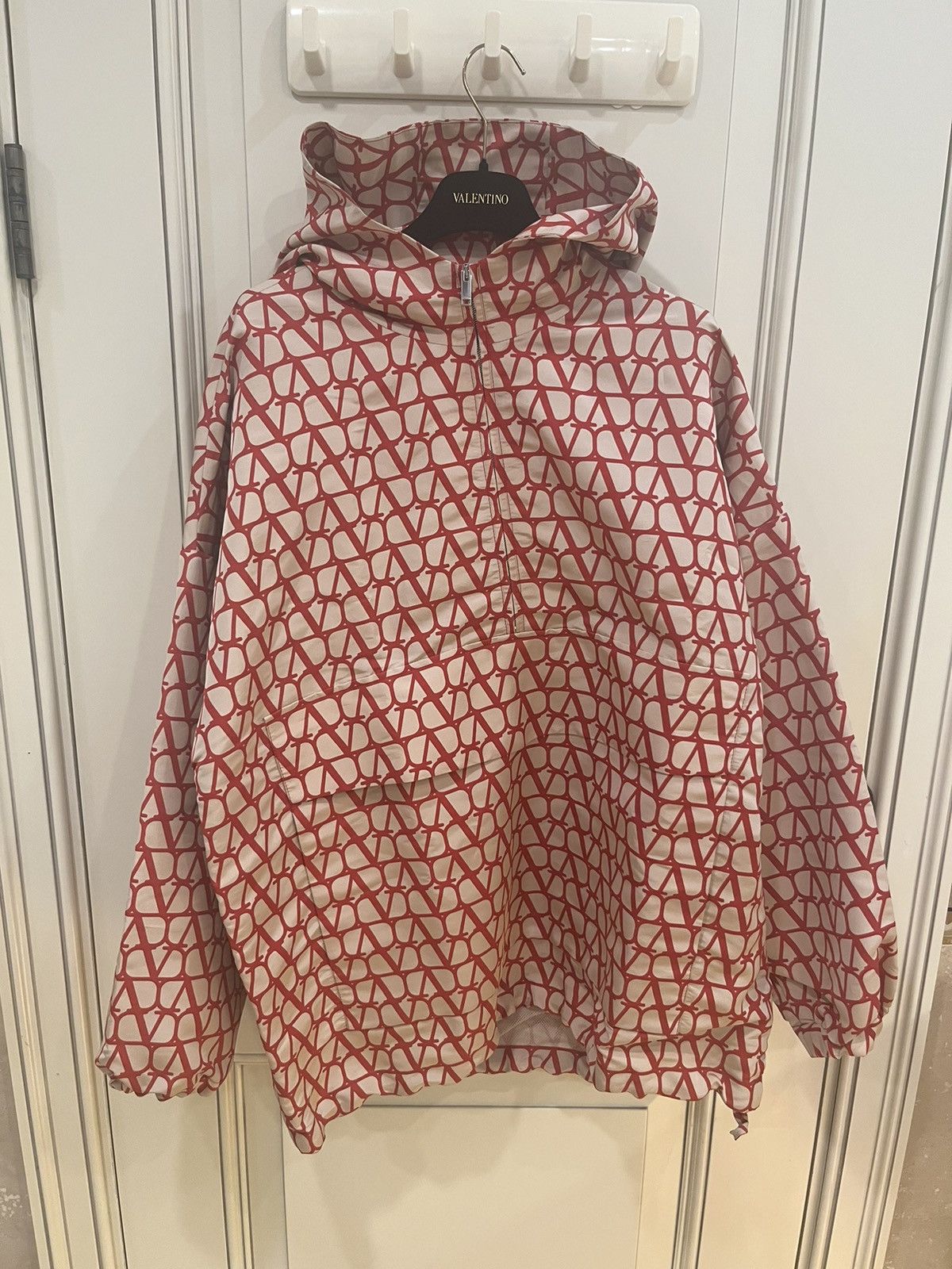 Valentino SILK FAILLE ANORAK WITH ALL-OVER TOILE ICONOGRAPHE PRINT Size US S / EU 44-46 / 1 - 6 Thumbnail