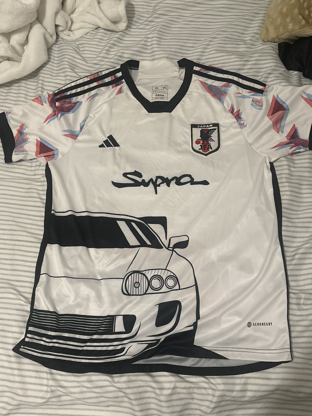 Japanese Brand Vintage Japanese Soccer Jersey Size US XL / EU 56 / 4 - 1 Thumbnail