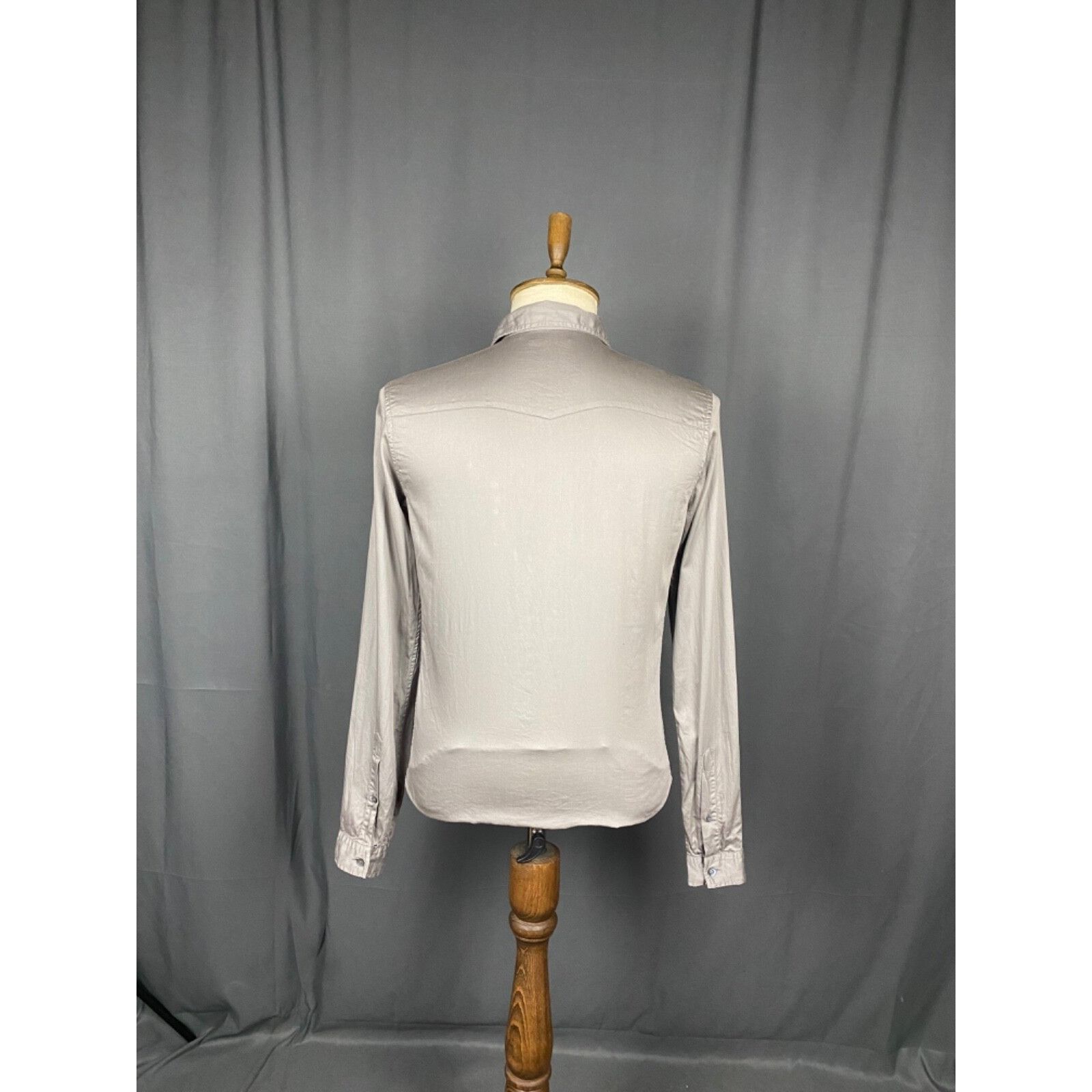 Prada Prada Men's Khaki Gray Longsleeve Shirt Size 40 Size US M / EU 48-50 / 2 - 7 Thumbnail