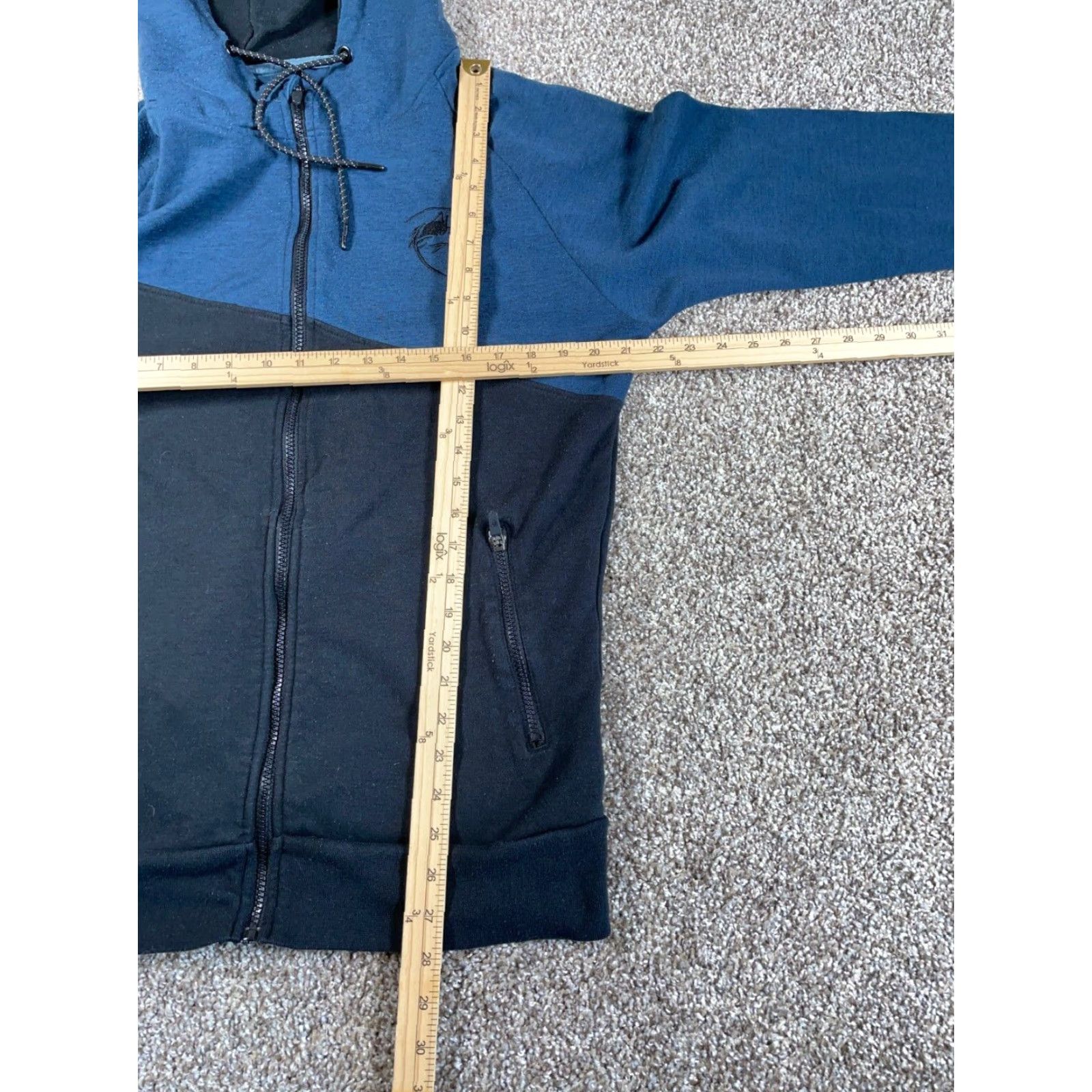 Vintage Alphalete Hoodie High Neck Zip Up Adult Medium Black Blue Sweatshirt Athleisure Size US M / EU 48-50 / 2 - 5 Thumbnail