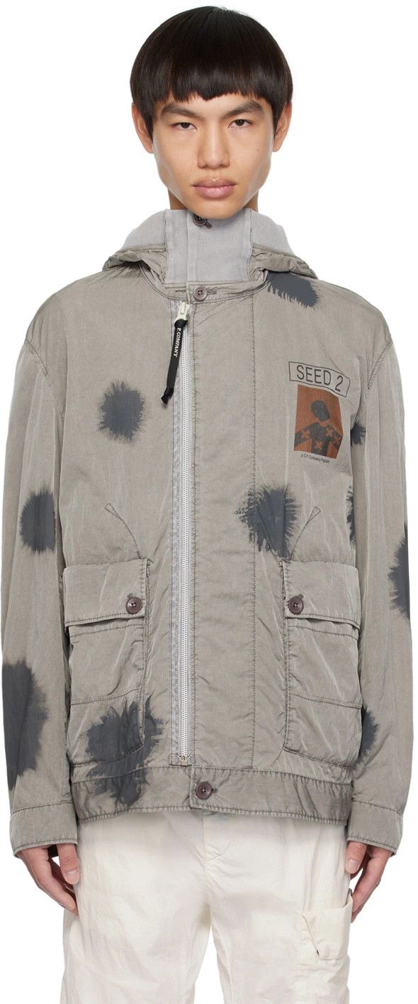 C.P. Company o1y1224 Two-tone Hooded Jacket in Grey Size US L / EU 52-54 / 3 - 1 Thumbnail