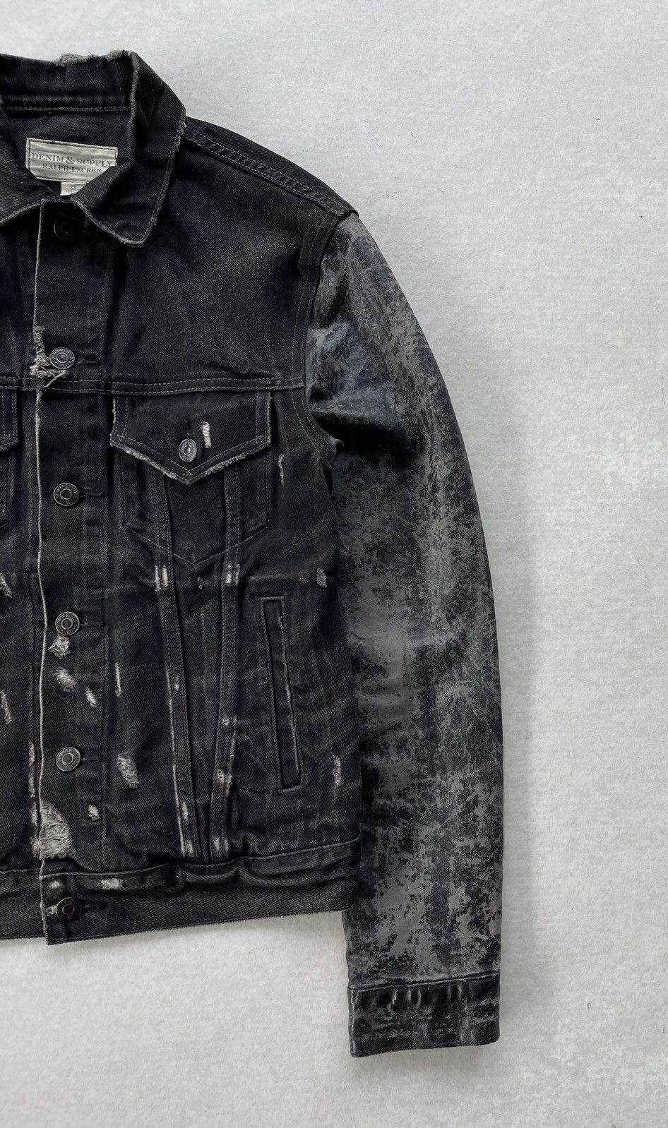 Denim & Supply Ralph Lauren 🔥Vtg Denim & Supply Ralph Lauren Waxed Sleeve Trucker Jacket Size US S / EU 44-46 / 1 - 5 Thumbnail