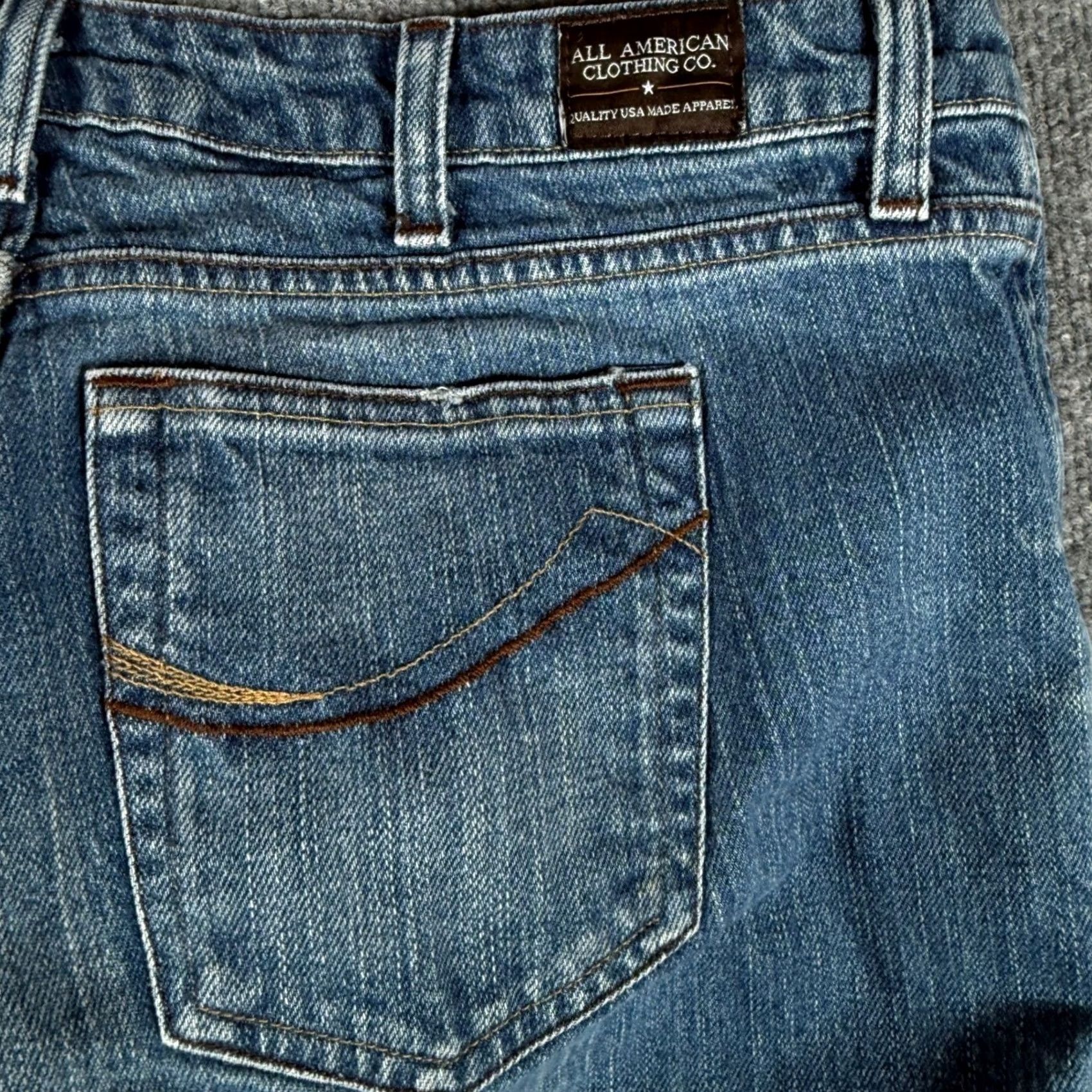 Vintage VINTAGE All American Clothing Co. Flare Leg Jeans Blue Denim 14A Womens Jeans Made USA Size 36" / US 14 / IT 50 - 4 Thumbnail