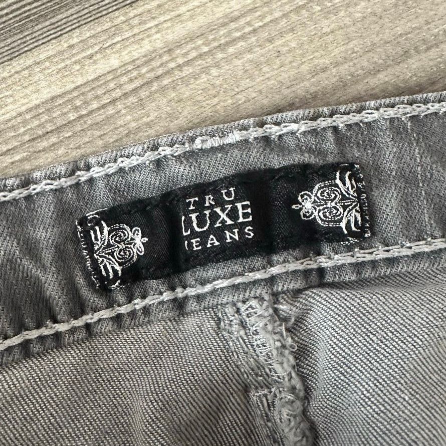 Other tru luce jeans gray bedazzled silver mid rise jeans Size 30" / US 8 / IT 44 - 6 Thumbnail
