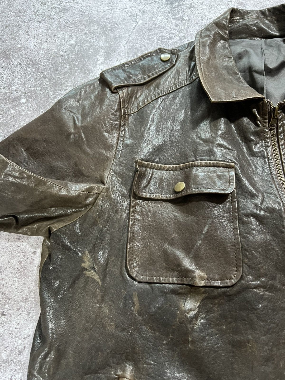 Japanese Brand Vintage Japanese Archival Leather Jacket Opium Style Y2k Size US M / EU 48-50 / 2 - 9 Thumbnail