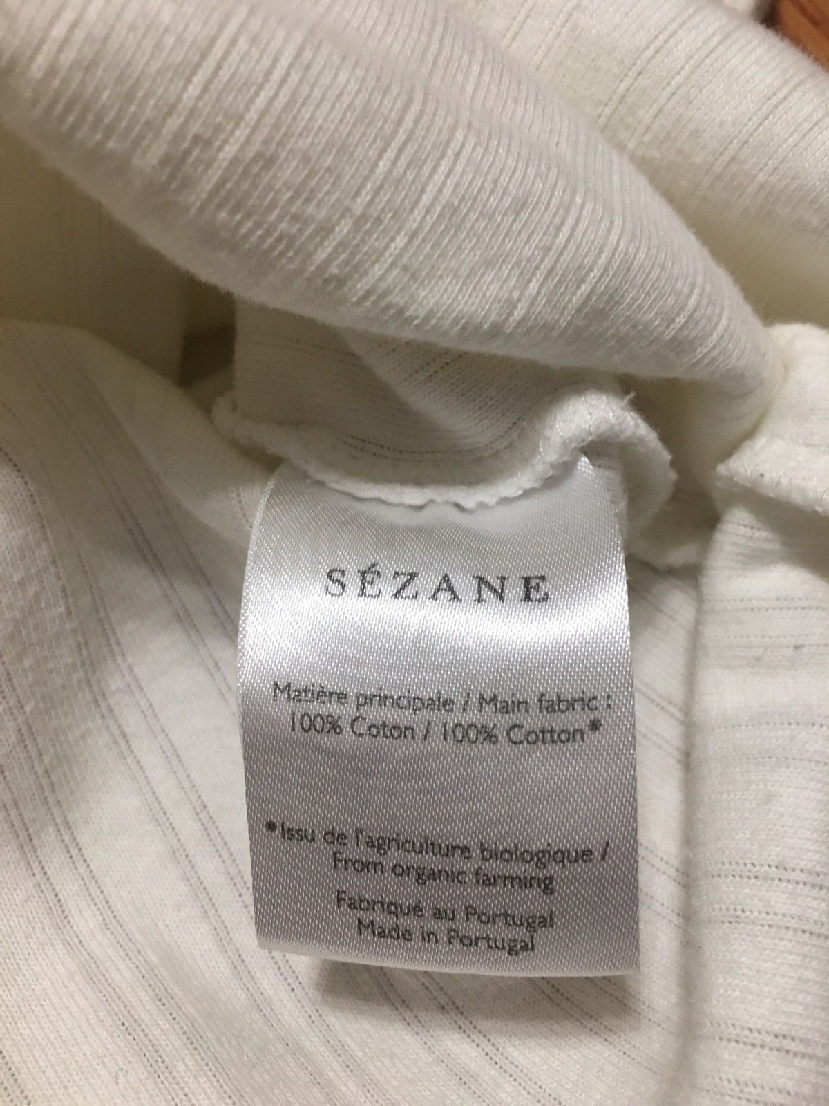 Sezane SEZANE Cotton Womens Stripped T-shirt White Size XS Size XS / US 0-2 / IT 36-38 - 13 Thumbnail
