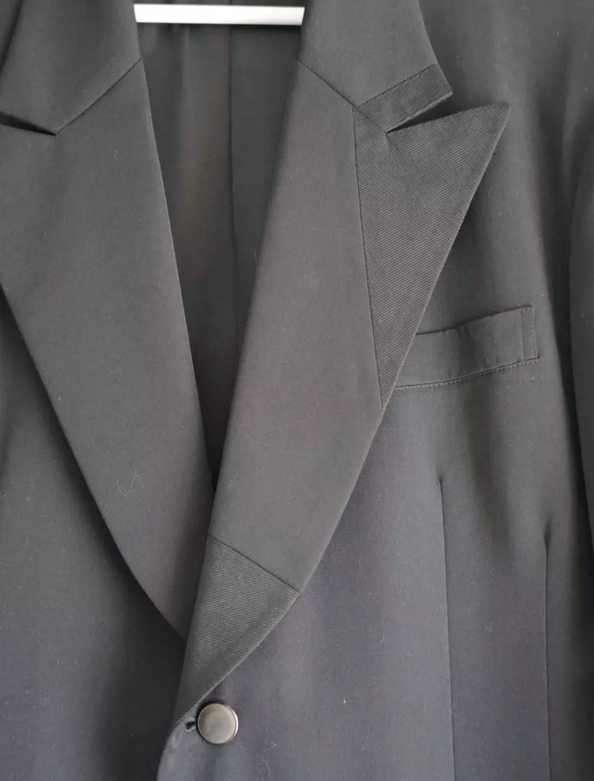 Yohji Yamamoto Yohji Yamamoto 94aw silk collar patchwork suit Size 44R - 3 Thumbnail