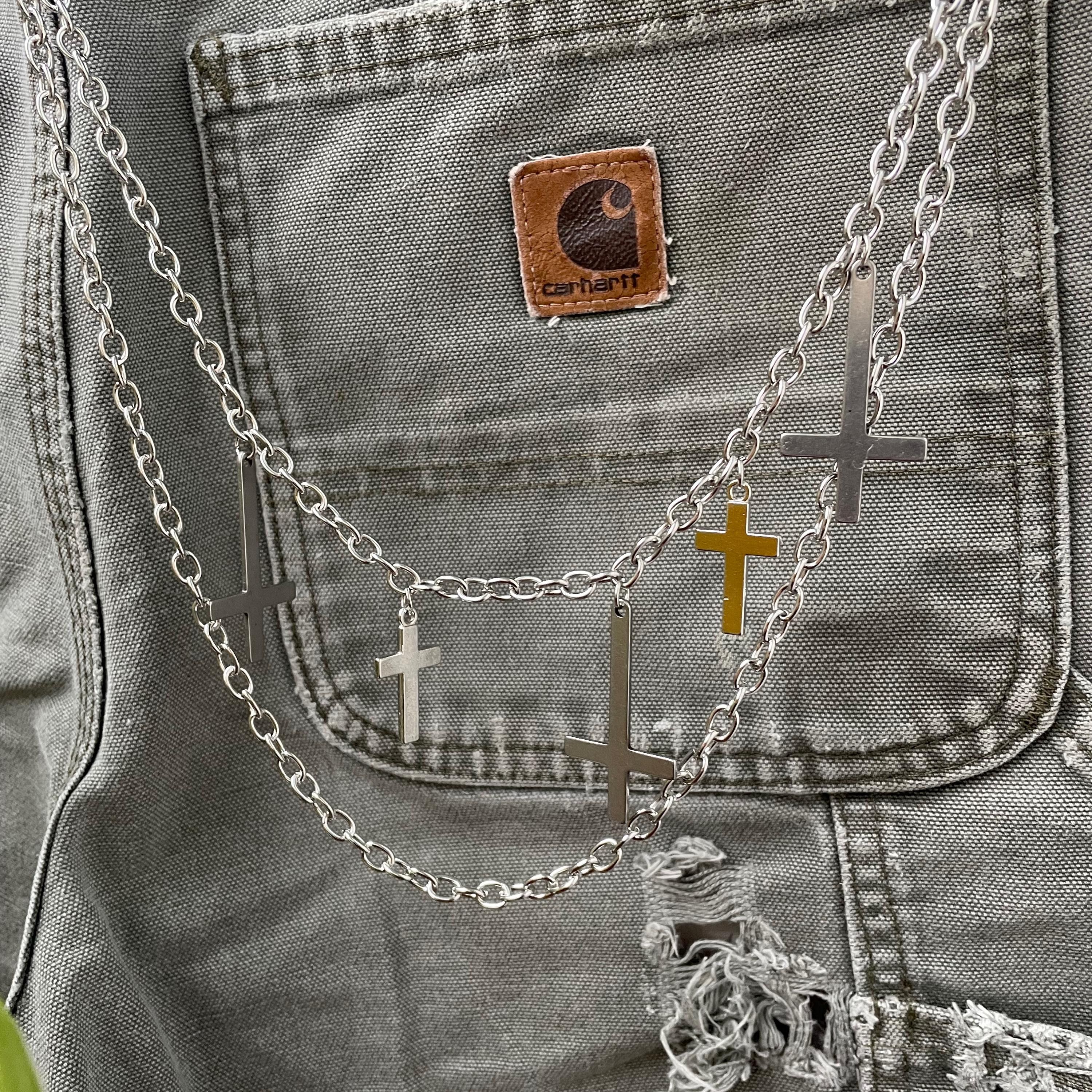 Other Pants chain cross Y2K grunge alt pants wallet chain Size ONE SIZE - 1 Thumbnail