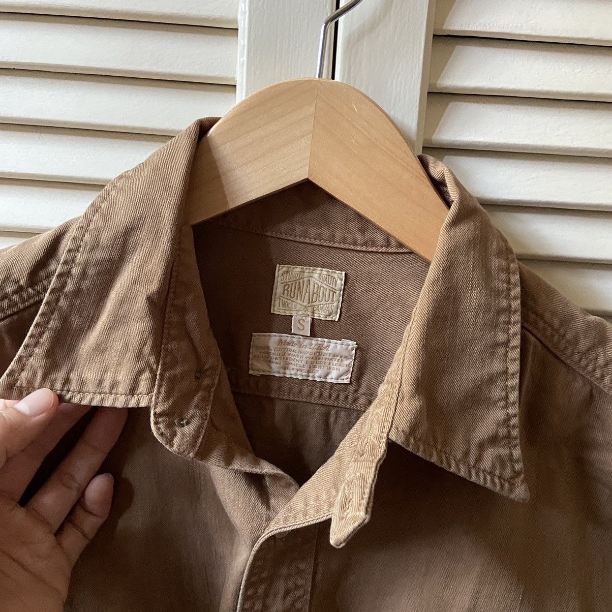 Runabout Goods Runabout Goods Cotton Twill LS Work Guide Shirt Walnut Brown Size US S / EU 44-46 / 1 - 6 Thumbnail