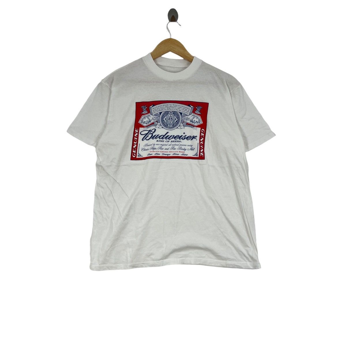 Vintage 90s Budweiser hot Tee