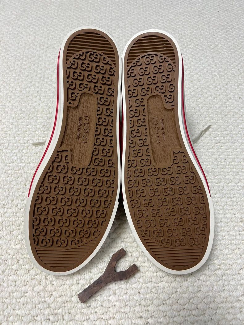 Gucci Gucci Round toe lace-up high-top 1977 series board shoes 25 Size US 9.5 / EU 42-43 - 4 Thumbnail