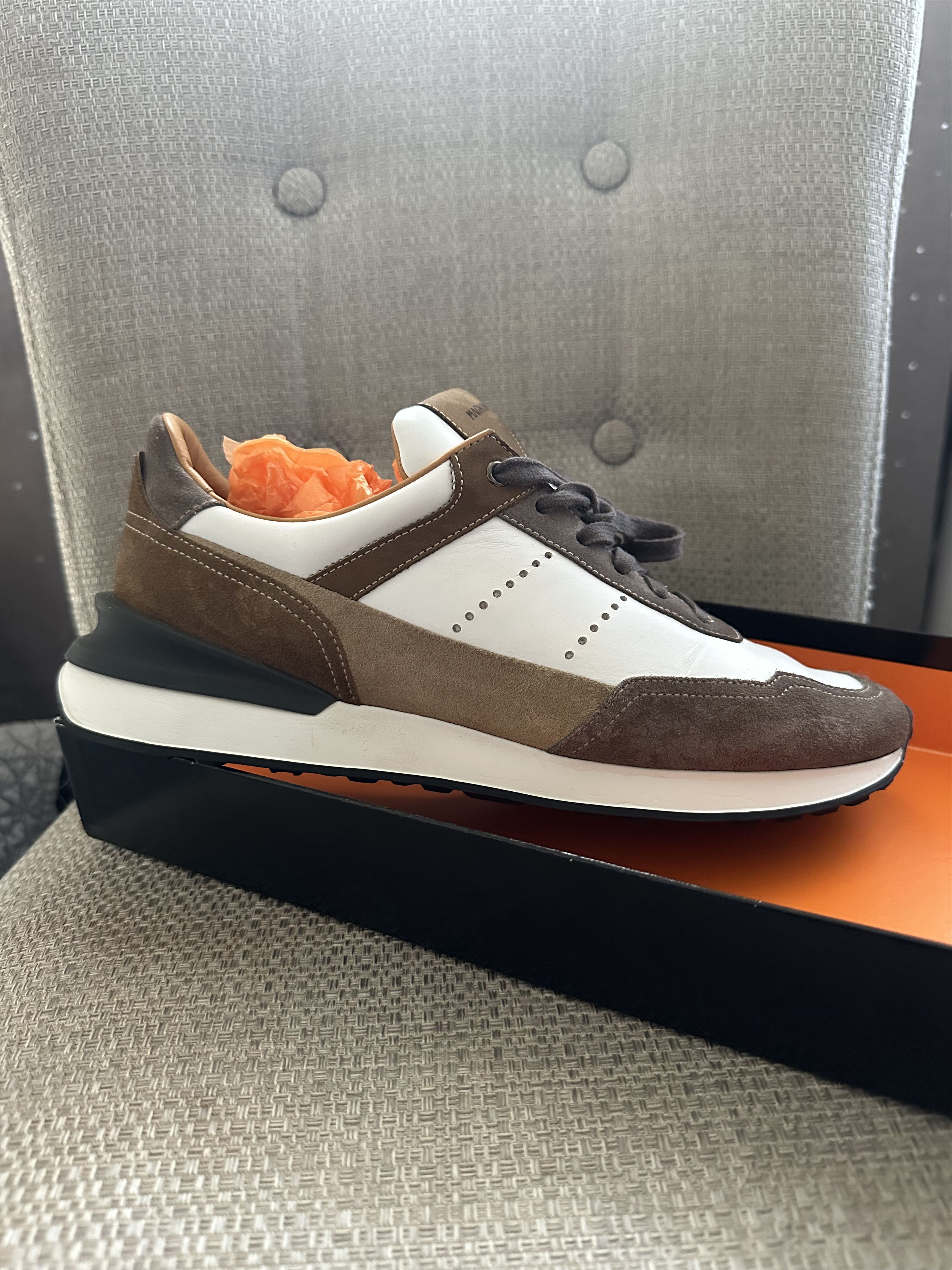 Magnanni Magnanni Bravo Sneakers – White / Beige Size US 9.5 / EU 42-43 - 7 Thumbnail