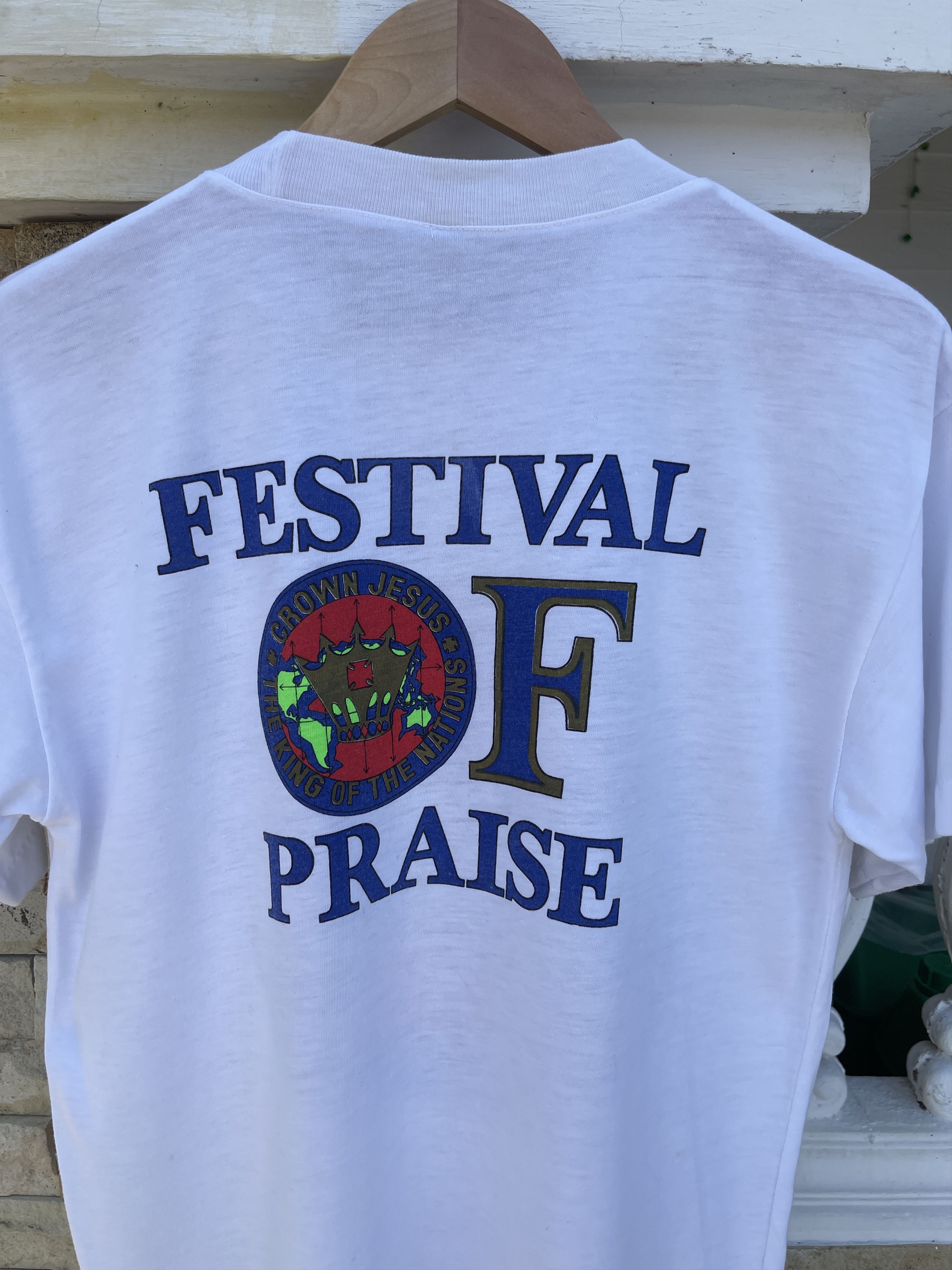 Other Last Drop🔥Rare🔥Vintage 90s Jesus Festival Of Praise T-Shirt Size US M / EU 48-50 / 2 - 5 Thumbnail