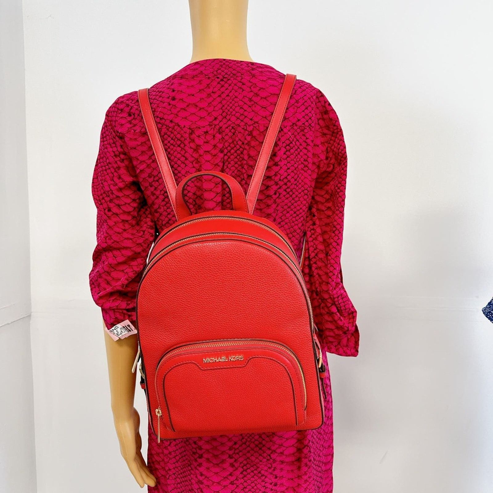 Michael Kors Michael Kors 35S2G8TB2L Jaycee Medium Pebbled Leather Backpa Size ONE SIZE - 1 Thumbnail