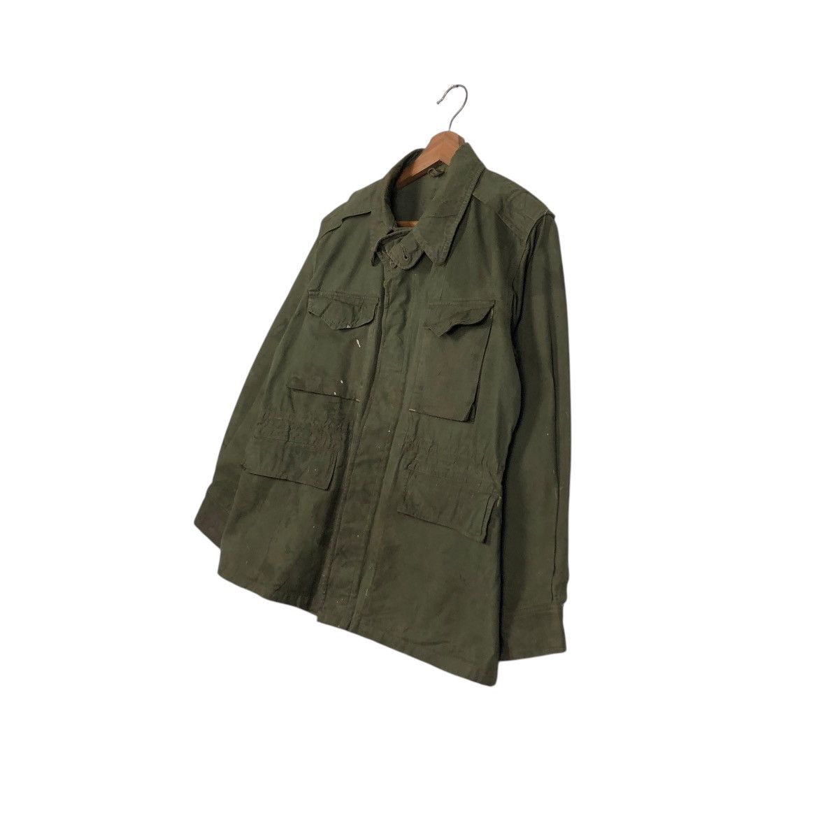 Vintage 🔥VINTAGE CHORE MILITARY JACKET CARGO MULTI POCKET WORLD WAR Size US M / EU 48-50 / 2 - 4 Thumbnail