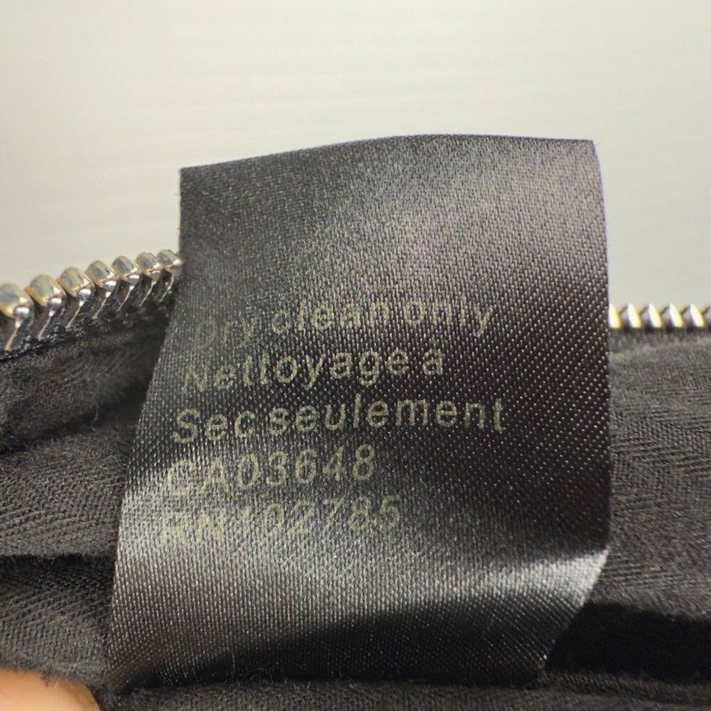 Other SANDRA ANGELOZZI Pencil Double Back Zip Black Skirt Size 32 Size 32" / US 10 / IT 46 - 7 Thumbnail