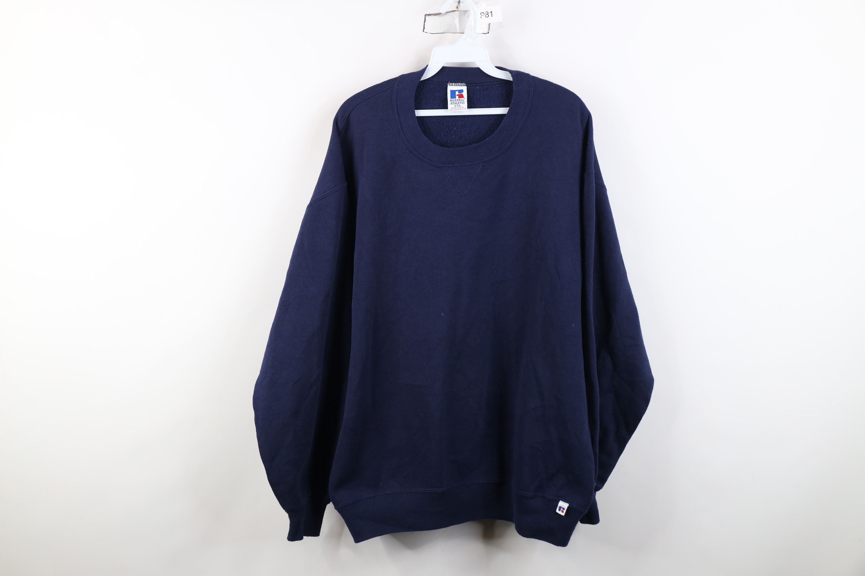 Russell Athletic Vintage 90s Russell Athletic Crewneck Sweatshirt USA Blue Size US XXL / EU 58 / 5 - 1 Thumbnail