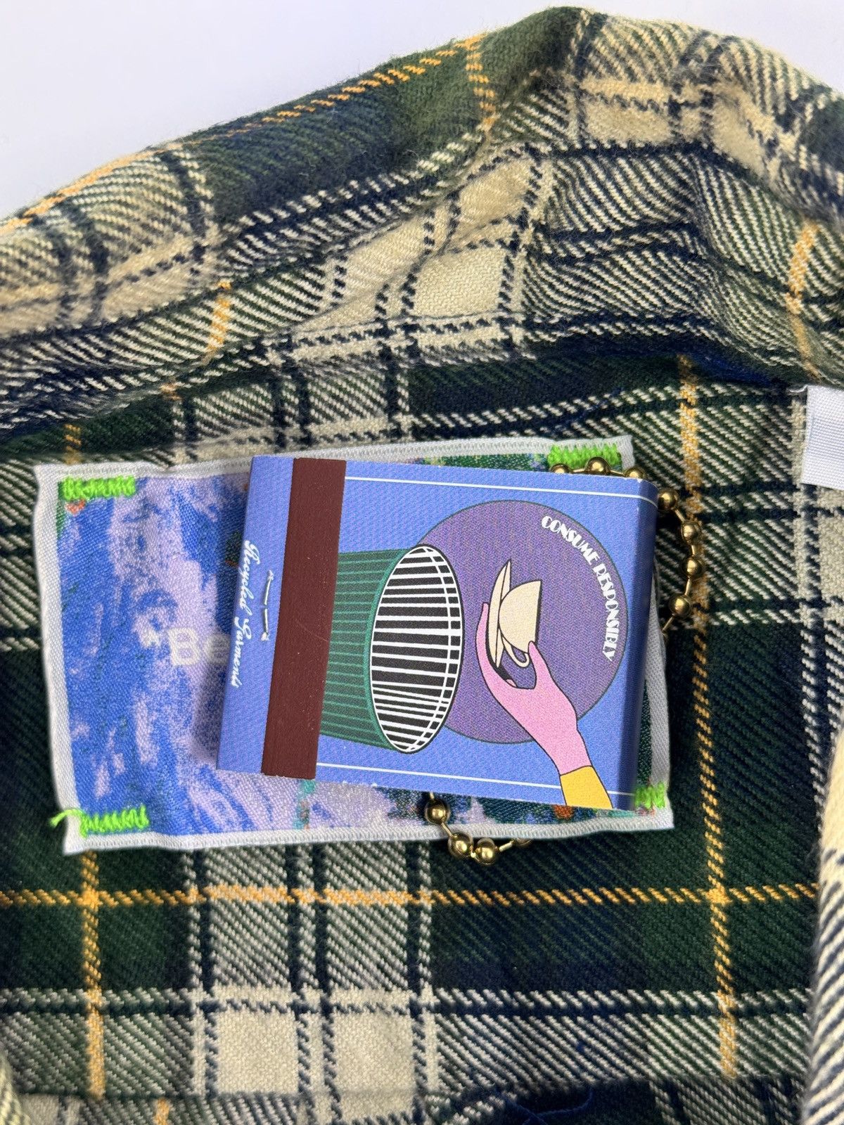 Better With Age MUIR REPAIR FLANNEL OVERSIZED SHIRT Size US L / EU 52-54 / 3 - 6 Thumbnail