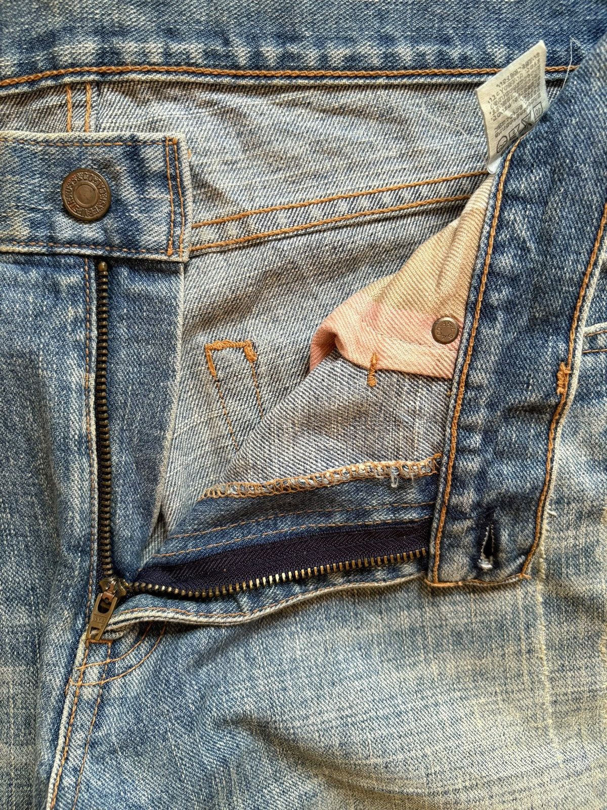 Levi's Vintage 90s Levis 534 Mud Wash Distressed Baggy Jeans Size US 34 / EU 50 - 8 Thumbnail
