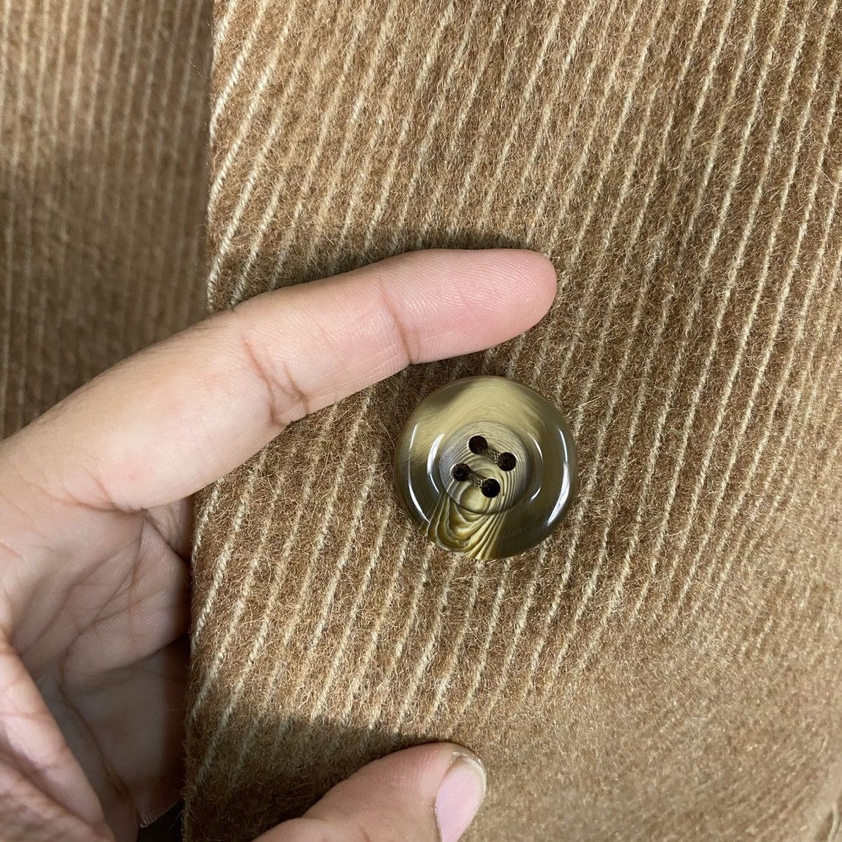 Burberry 📌Vintage Wool Button Jacket Burberrys Herringbone Size US M / EU 48-50 / 2 - 17 Thumbnail