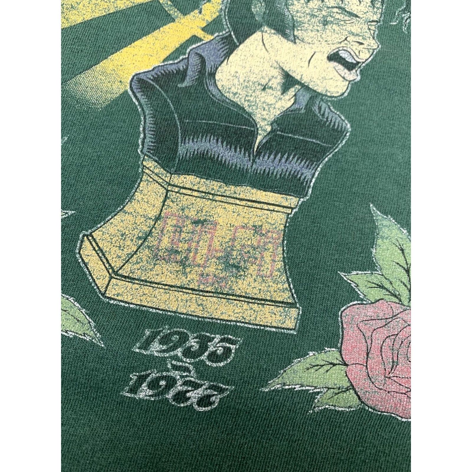 Vintage VINTAGE Hi-Fi Elvis Presley Memorial Shirt Adult Large Green USA World Domination Size ONE SIZE - 4 Thumbnail