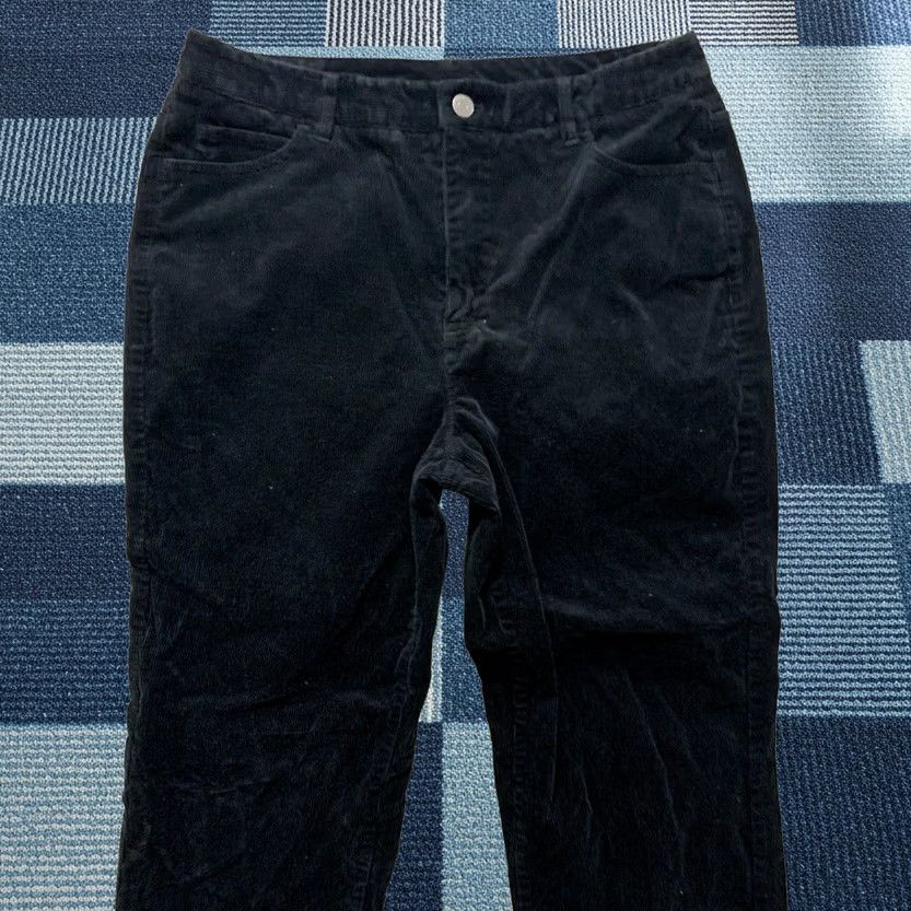 Vintage VINTAGE? No. Refocus: Women's 10P Appleseed's Black Corduroy Pants 30x28 Petites Straight Leg Jeans? Size 32" / US 10 / IT 46 - 1 Thumbnail
