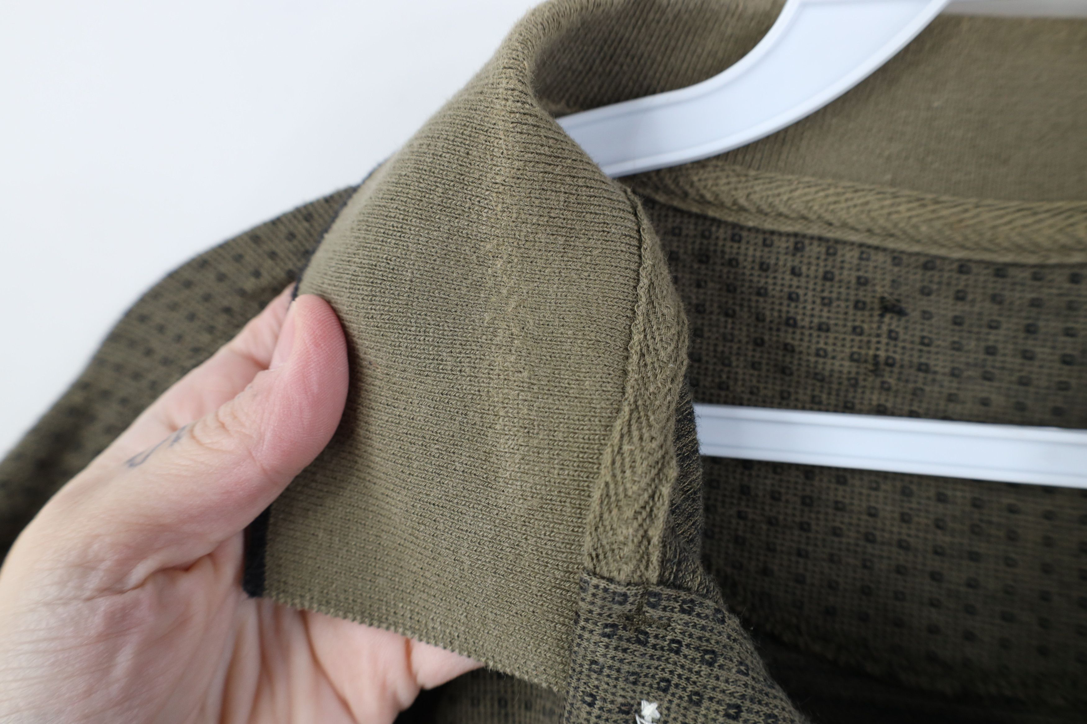 Vintage Vintage 90s Streetwear Geometric Knit Golf Polo Shirt Size US L / EU 52-54 / 3 - 6 Thumbnail