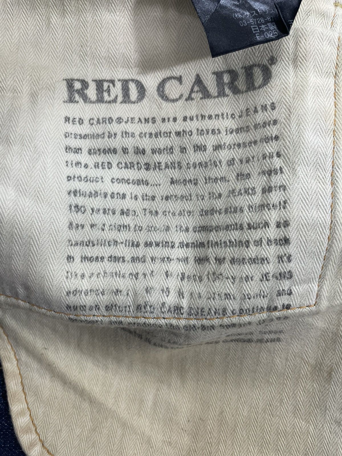 Vintage Vintage Redcard Japanese Distressed Jeans Size US 34 / EU 50 - 8 Thumbnail