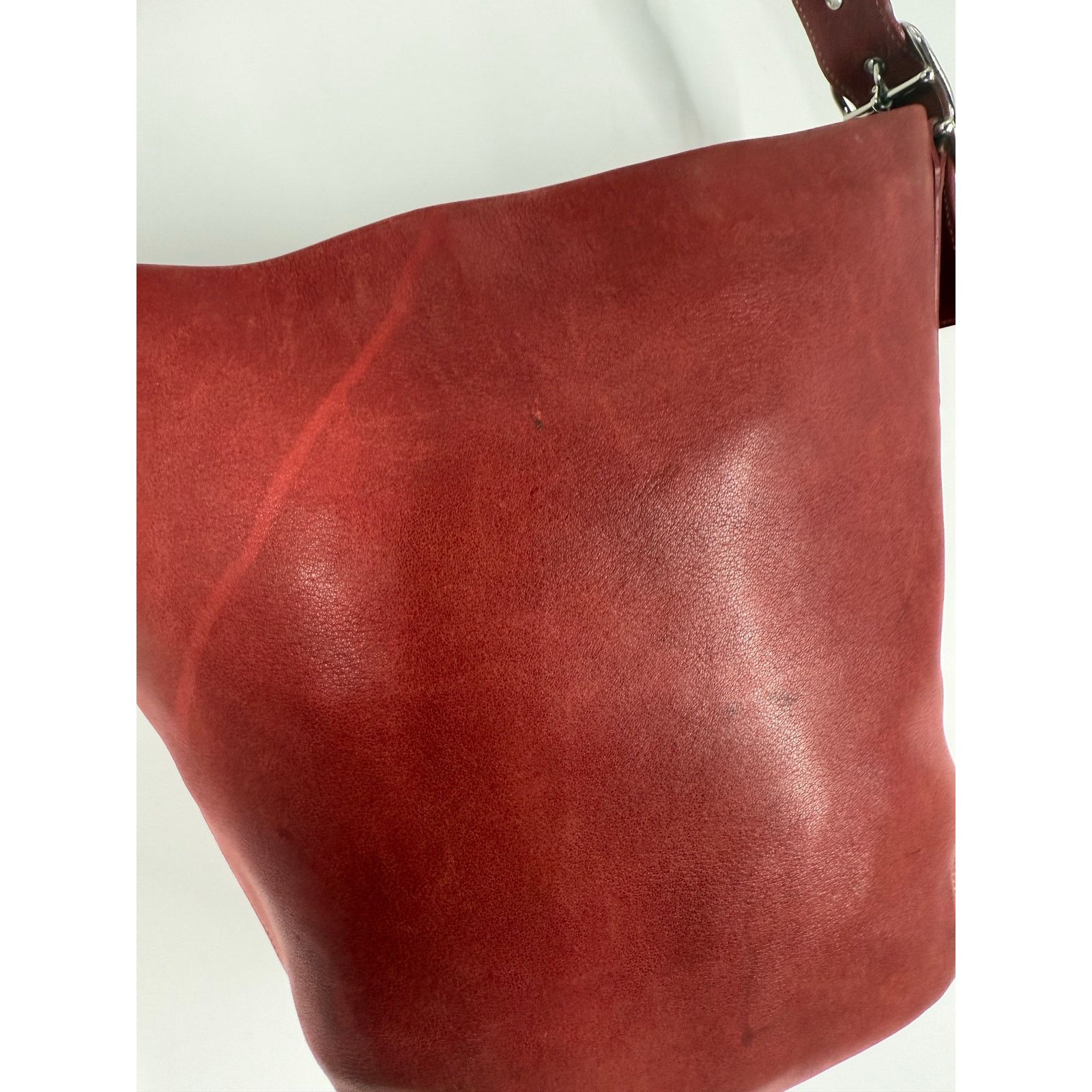 Coach Vintage COACH Legacy Soho Soft Red Leather Bucket Bag 9186 Size ONE SIZE - 8 Thumbnail