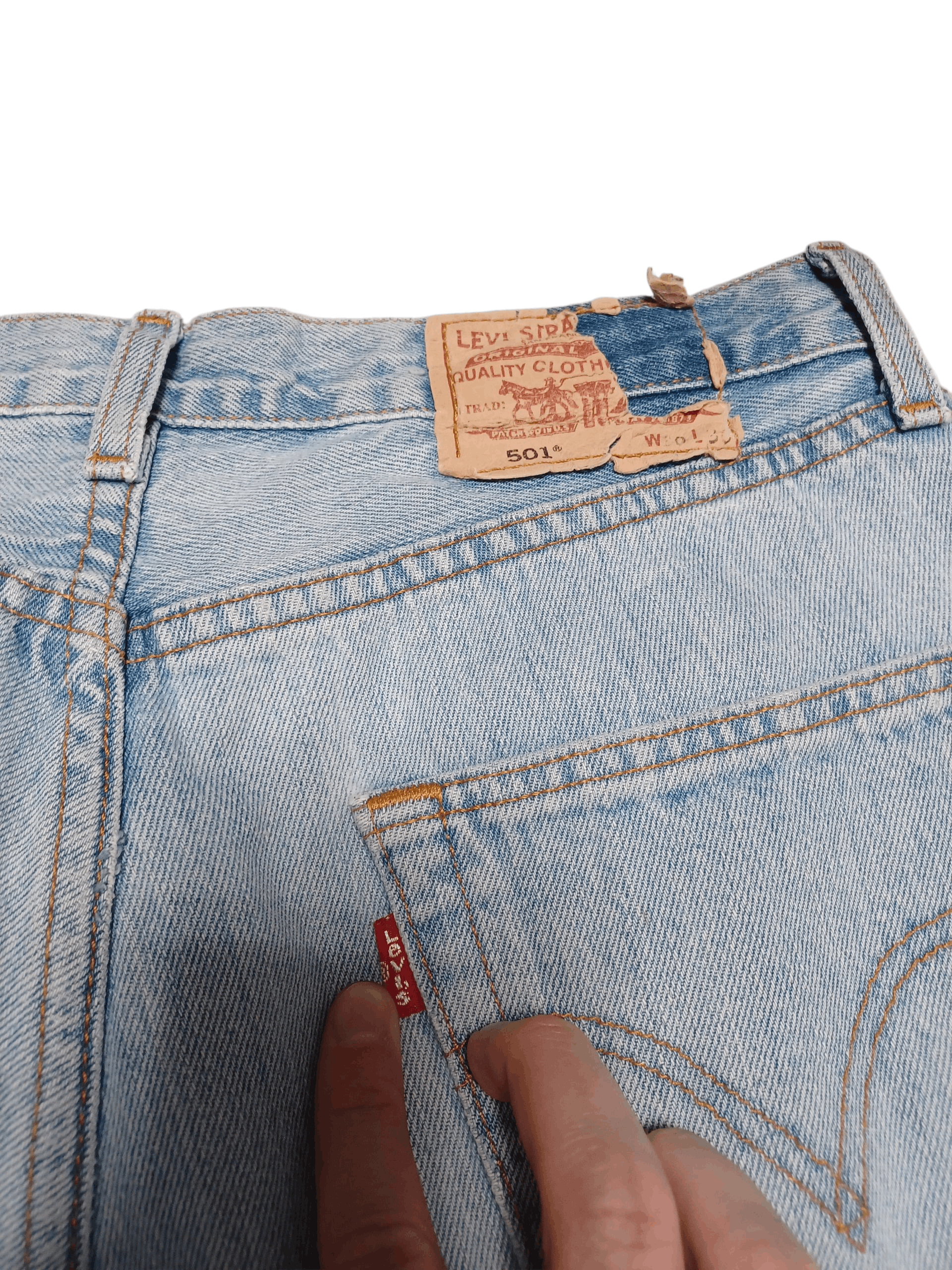 Levi's Vintage Clothing LEVIS 501 VINTAGE 90S HEAVY COTTON W30 L30 JEANS DENIM Size US 30 / EU 46 - 5 Thumbnail