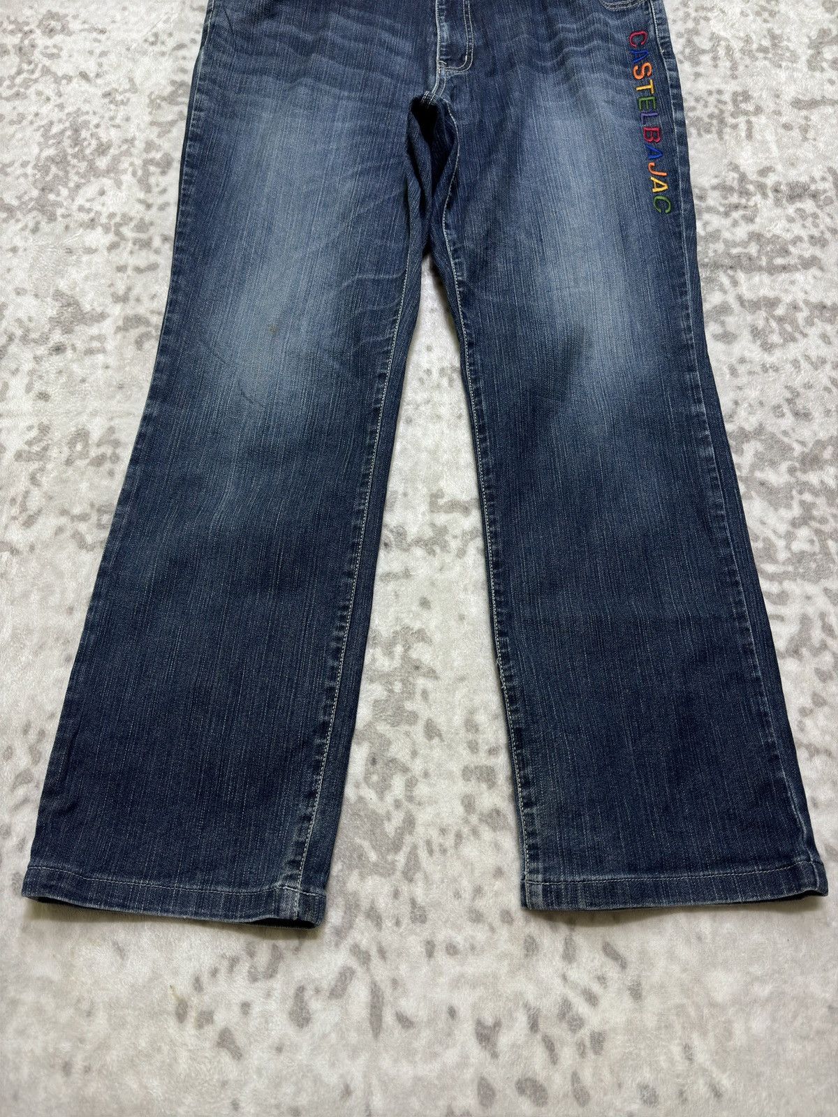 Jean Charles De Castelbajac Jean Charles de Castelbajac Logo Embroidered Jeans Pop Art Size US 36 / EU 52 - 6 Thumbnail