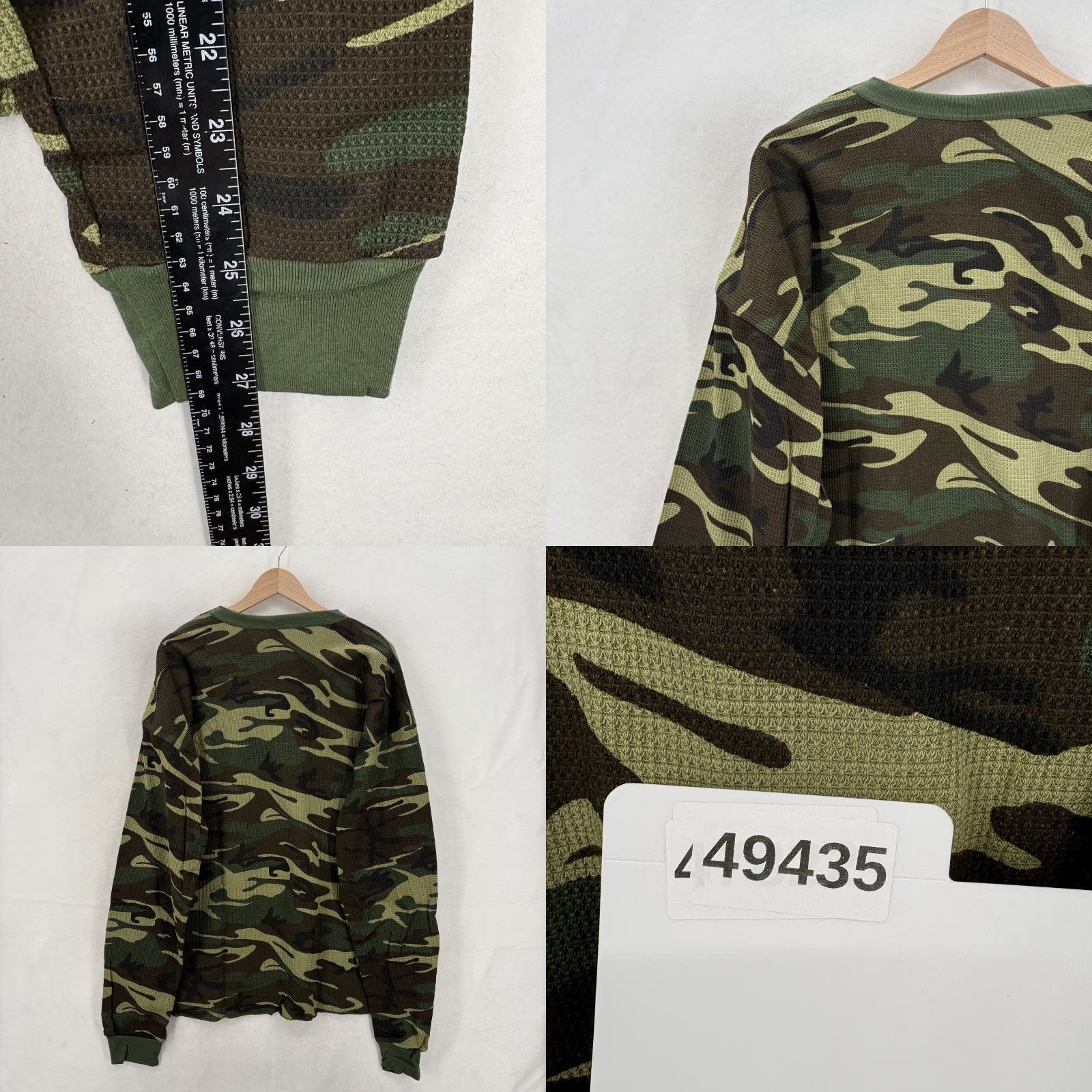 Rothco Rothco Shirt Mens 4XL Green Camo Thermal Long Sleeve Crew Neck Military Rugged Size US XXL / EU 58 / 5 - 8 Thumbnail