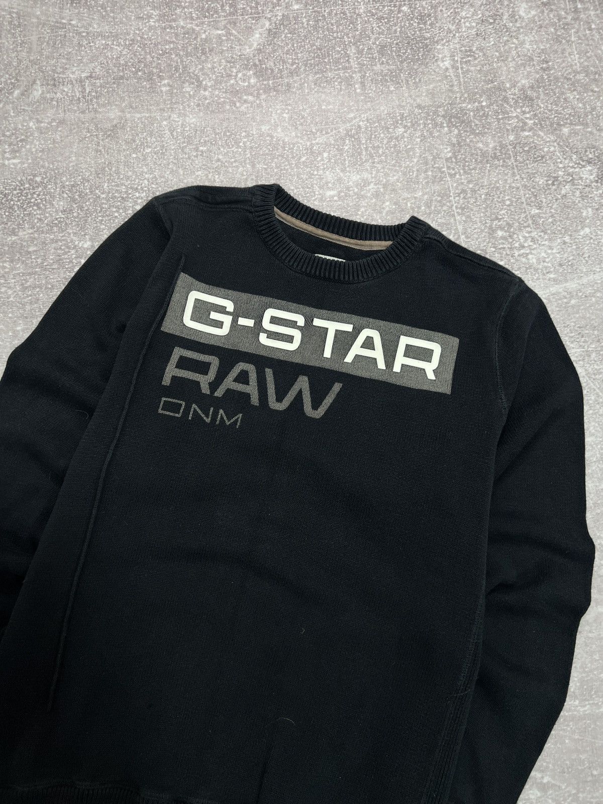 G-Star Vintage G Star Raw Sweater Big Logo Y2K Size US M / EU 48-50 / 2 - 2 Thumbnail