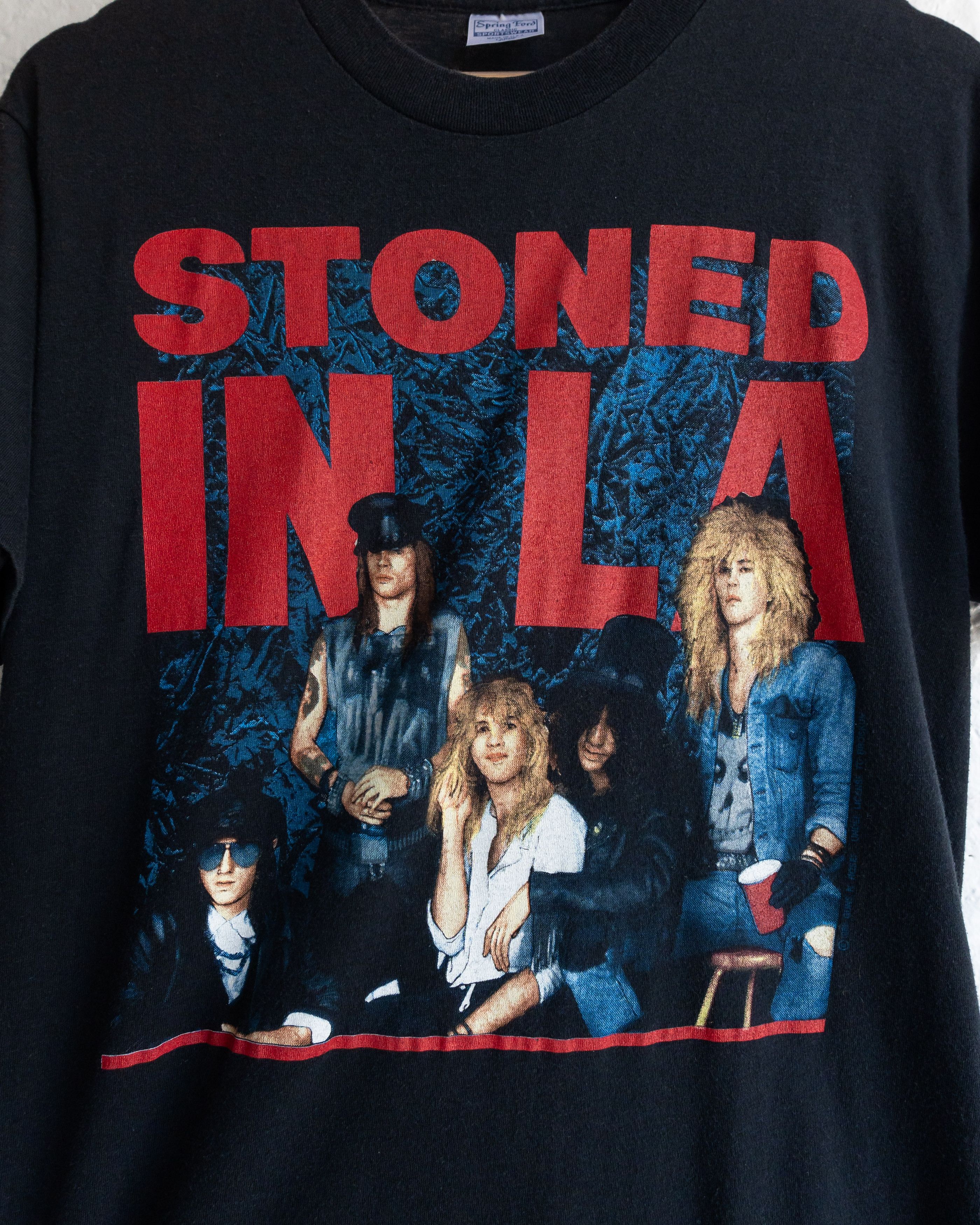 Vintage Vintage 1980s Original Guns N Roses LA Coliseum Tour T Shirt Size US L / EU 52-54 / 3 - 5 Thumbnail