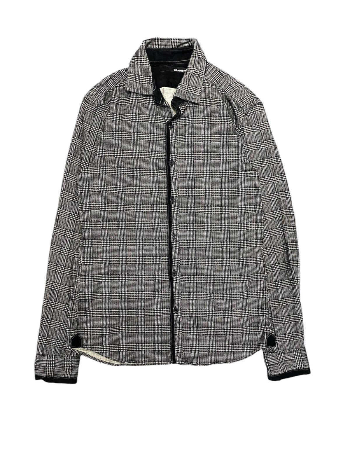 2000s Hamnett velour button shirt