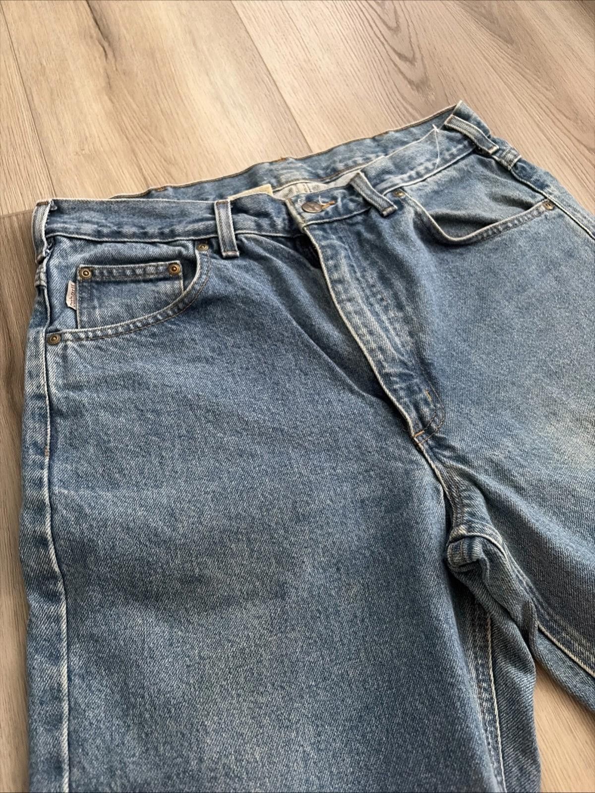 Carhartt Carhartt Dungaree Fit Carpenter Jeans Mens Size 34x36 Blue Size US 38 / EU 54 - 2 Thumbnail