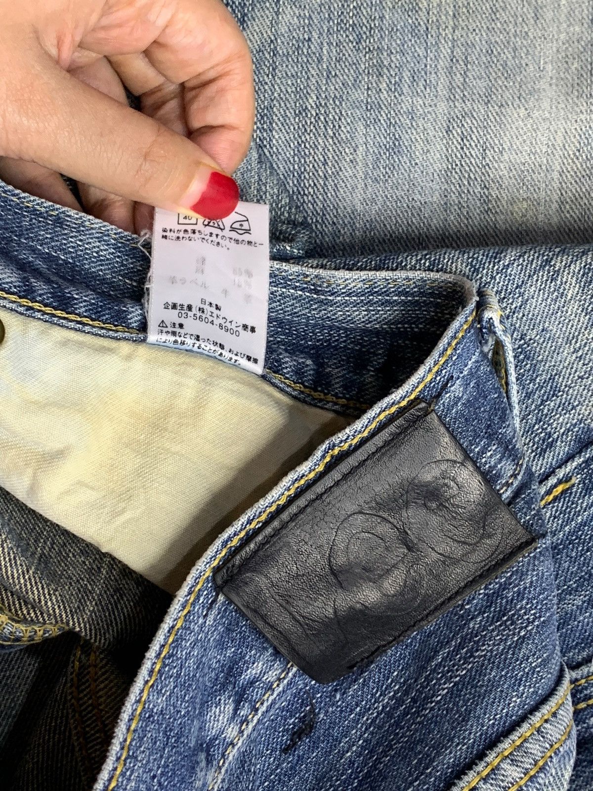 Lee SALES🔥Vintage Lee Riders Faded Wash Distress Baggy Jeans Size US 30 / EU 46 - 11 Thumbnail