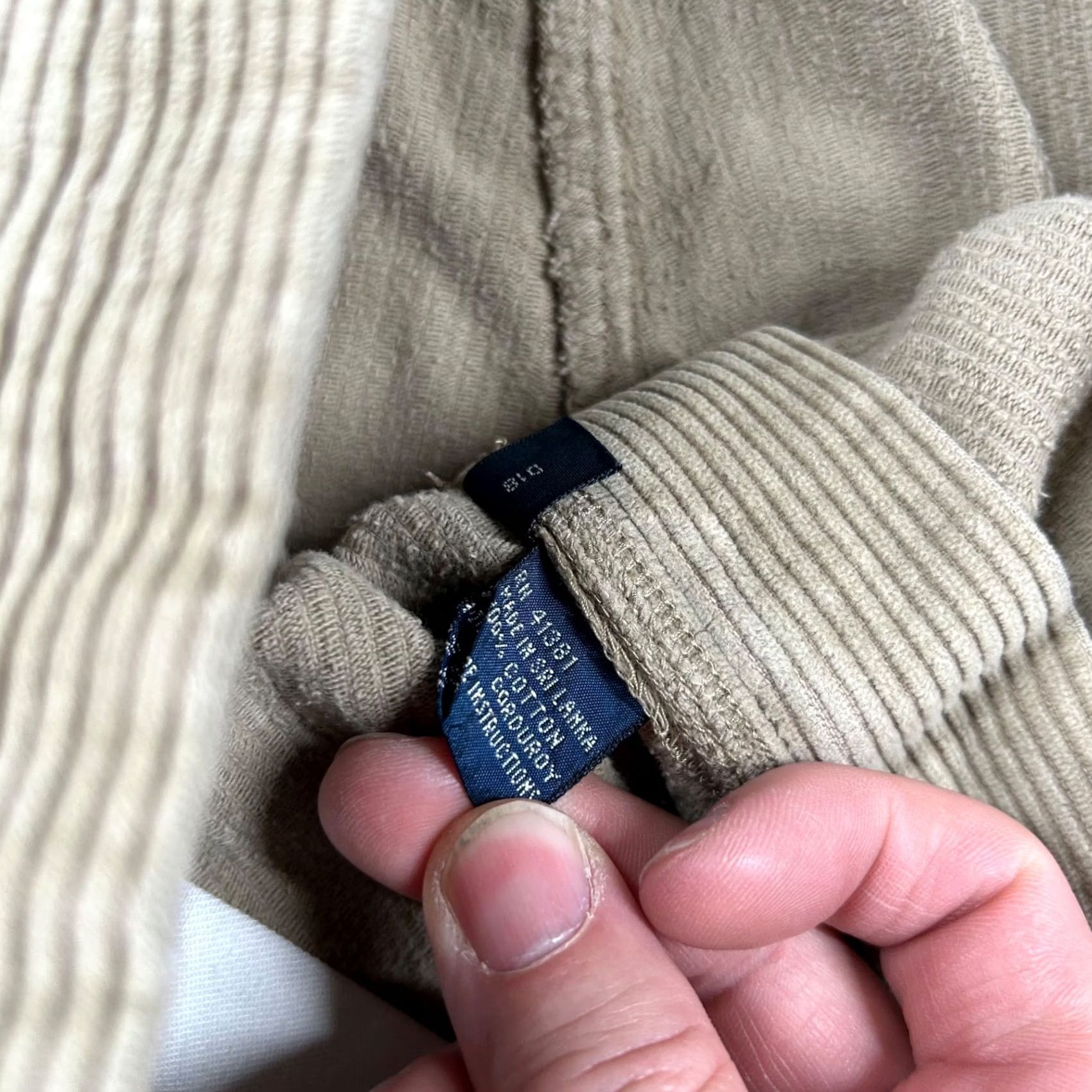 Polo Ralph Lauren VINTAGE Polo Ralph Lauren Corduroy Pants Mens 38x34 Be​ige Chino Pleated 90s Womens Mens Girls Size US M / EU 48-50 / 2 - 7 Thumbnail